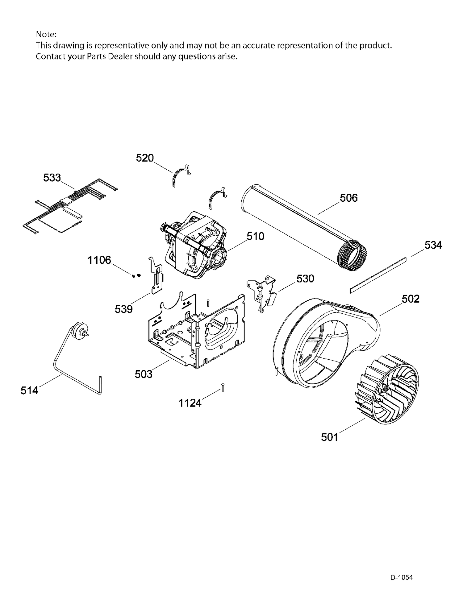 BLOWER & DRIVE ASM Diagram and Parts List for GTD86ESMJ0MC  General Electric Dryer