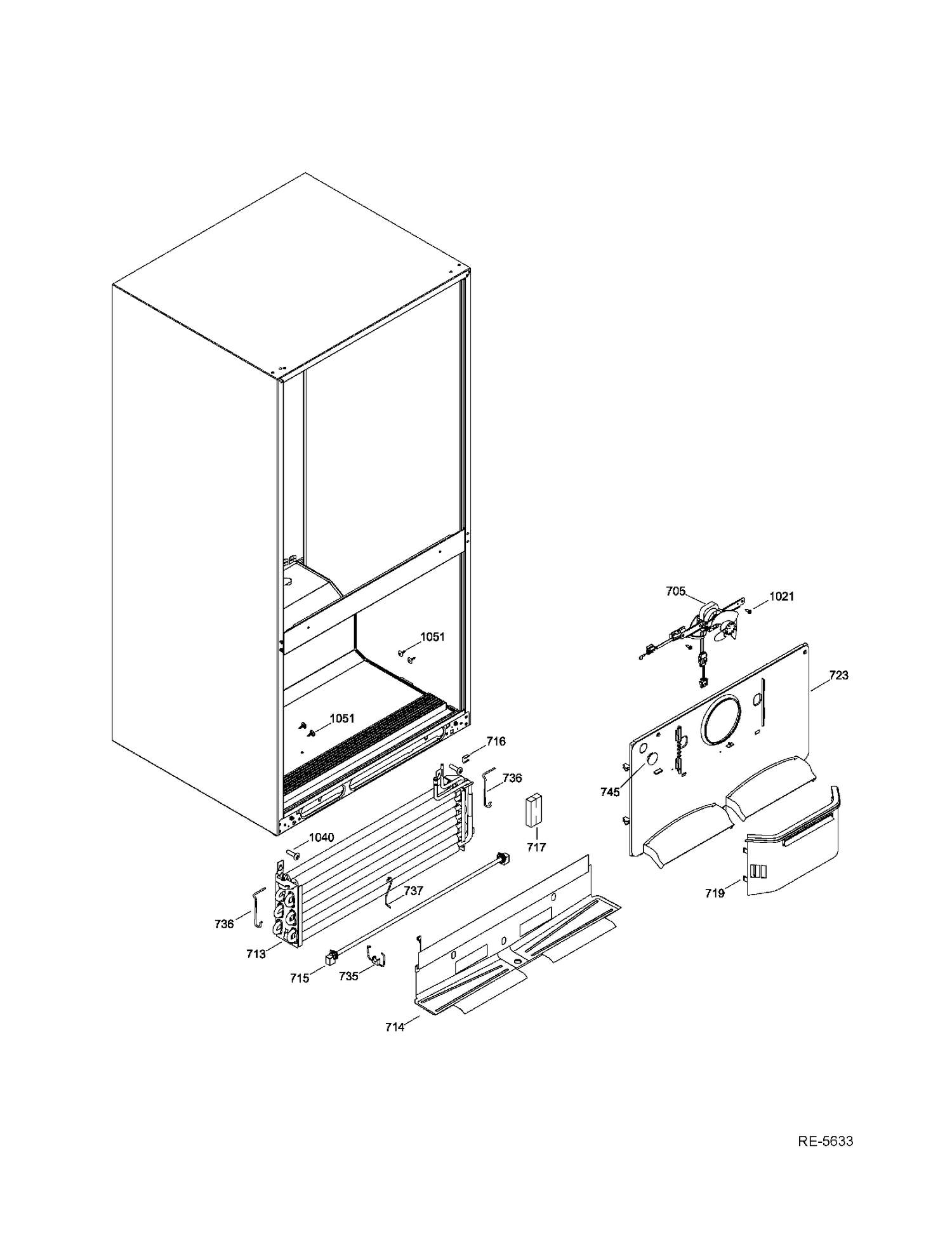 FZ FUNCTIONAL PARTS Diagram and Parts List for MBR20DTEARWW  General Electric Refrigerator