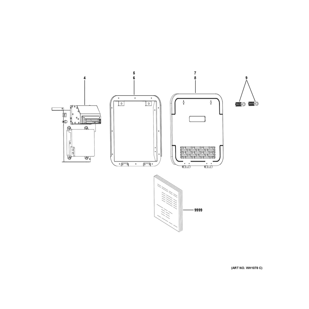 Water Heater Assembly Diagram and Parts List for PR60PTLWBU  General Electric Water Heater