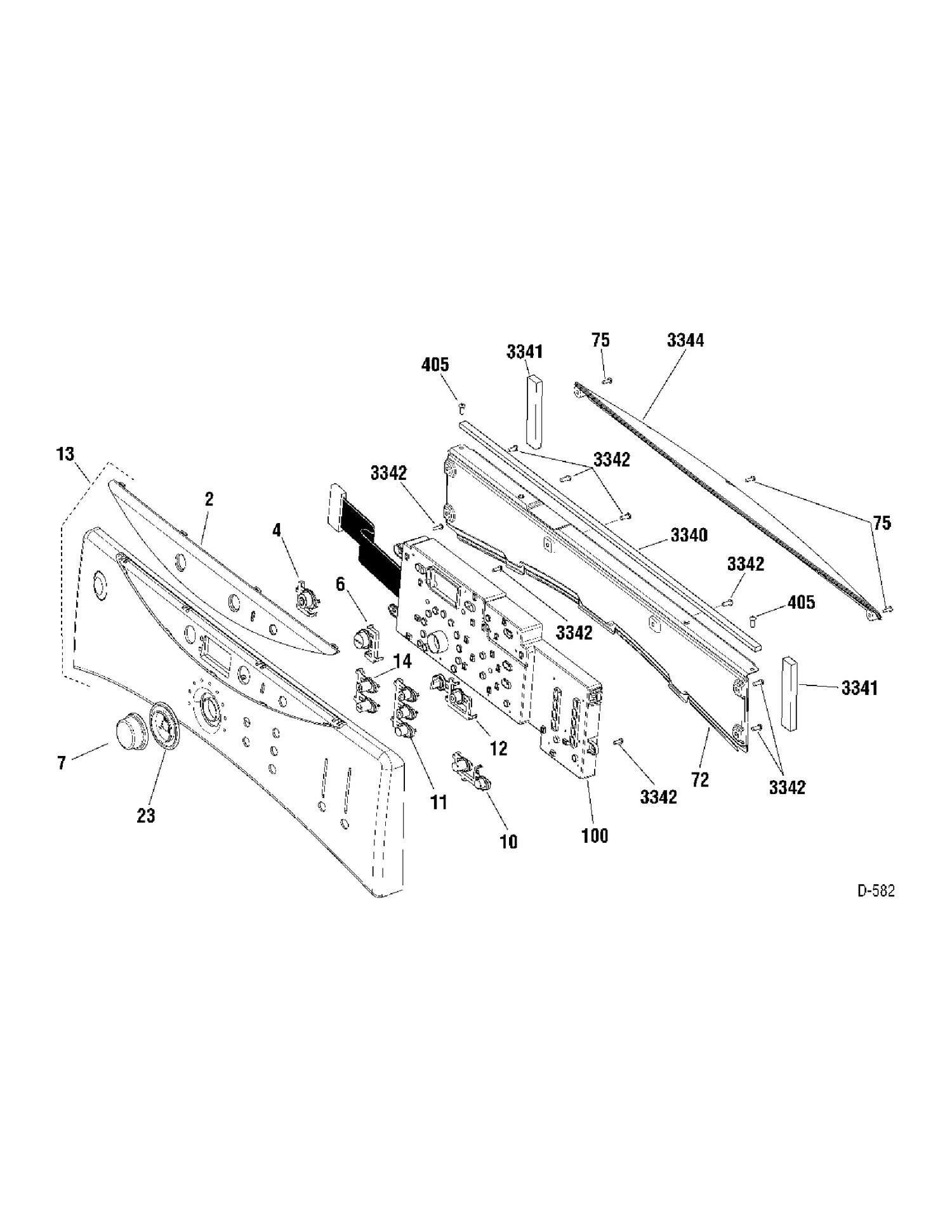 CONTROLS Diagram and Parts List for PCVH640GJ2WW  General Electric Dryer