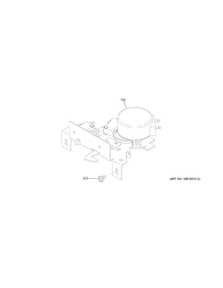 Door Lock Diagram and Parts List for PCT7050SF6SS  General Electric Wall Oven