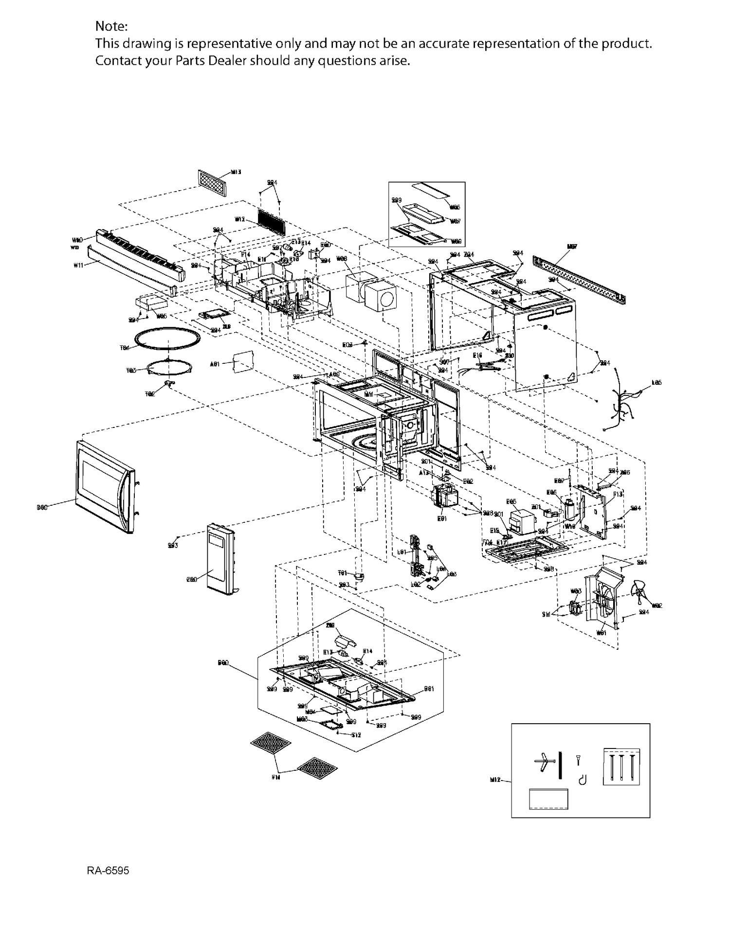 MICROWAVE Diagram and Parts List for JVM1635SLJC01  General Electric Microwave