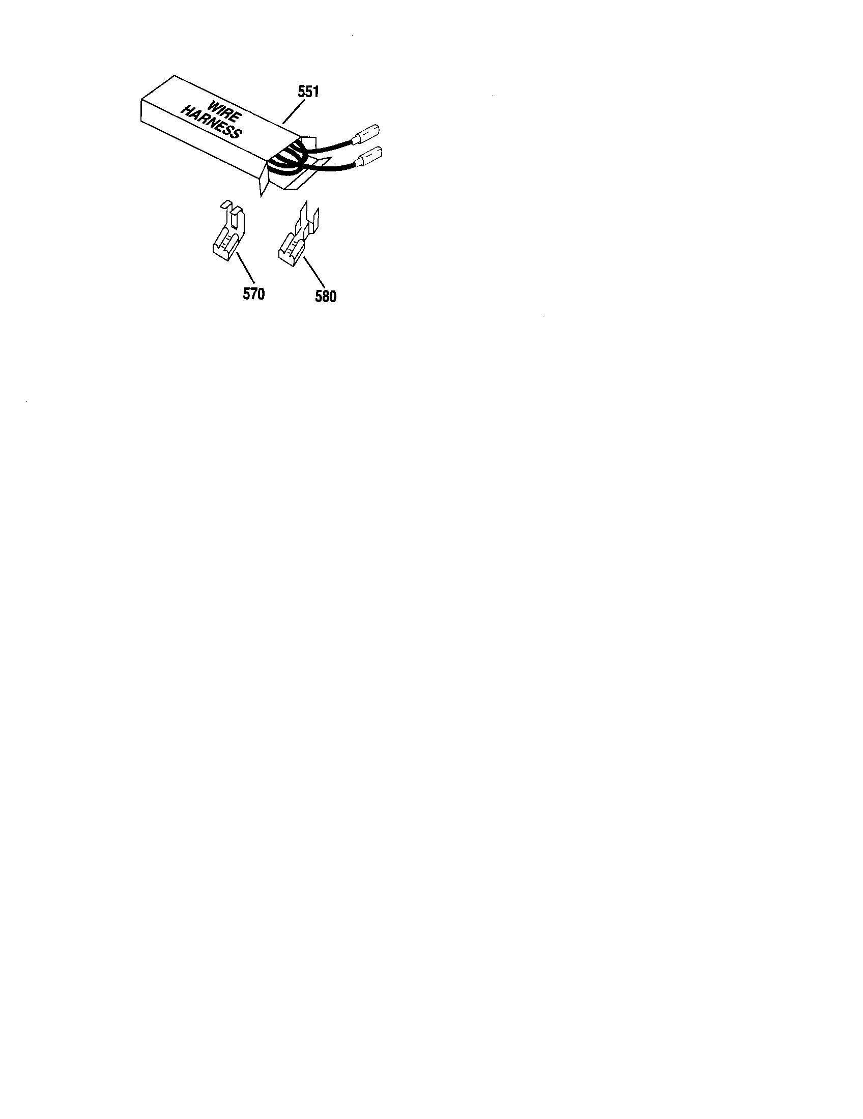 Wire Harness Diagram and Parts List for 91142404100  Kenmore Cooktop