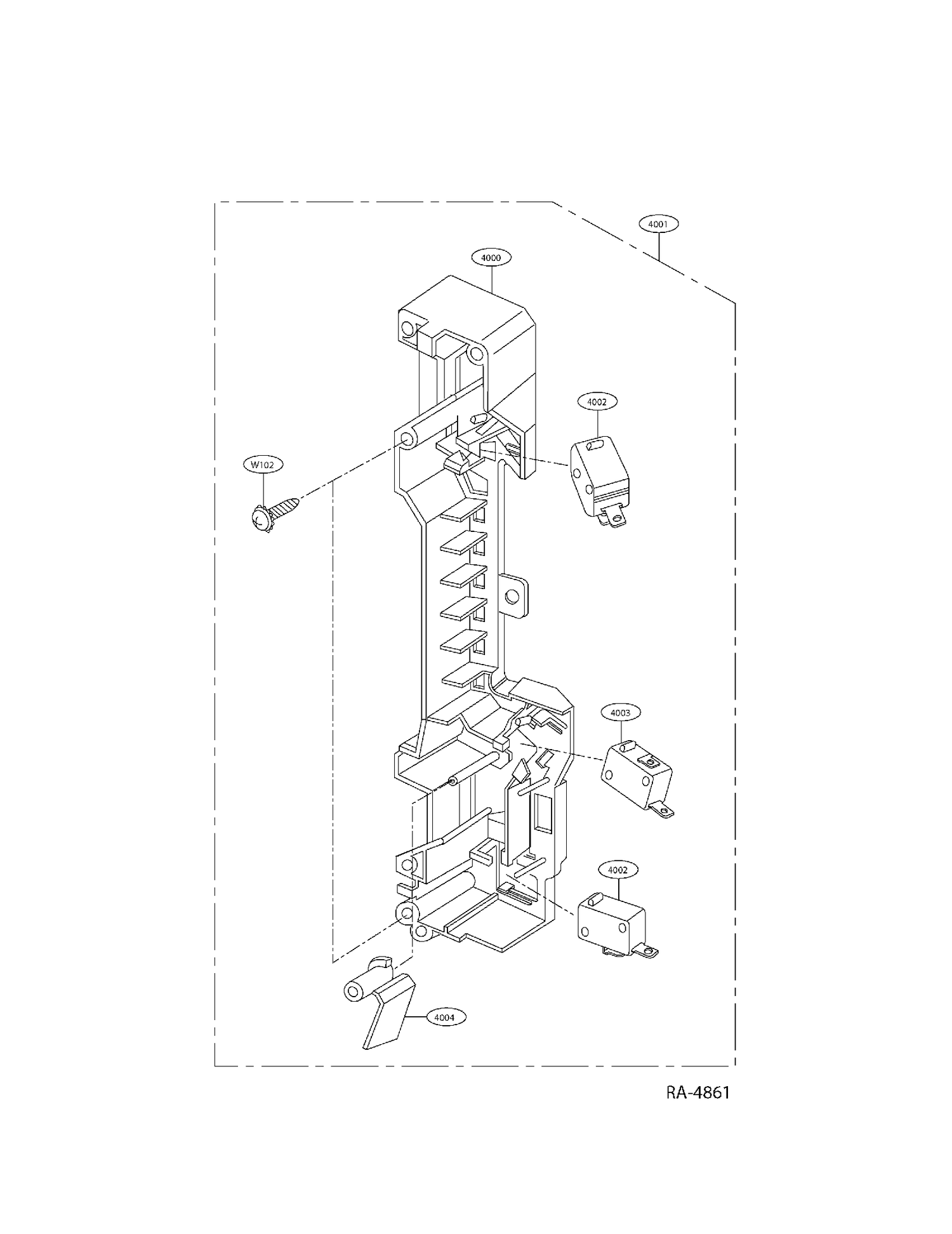 LATCH BOARD PARTS Diagram and Parts List for CVM1790SSSSC01  General Electric Microwave