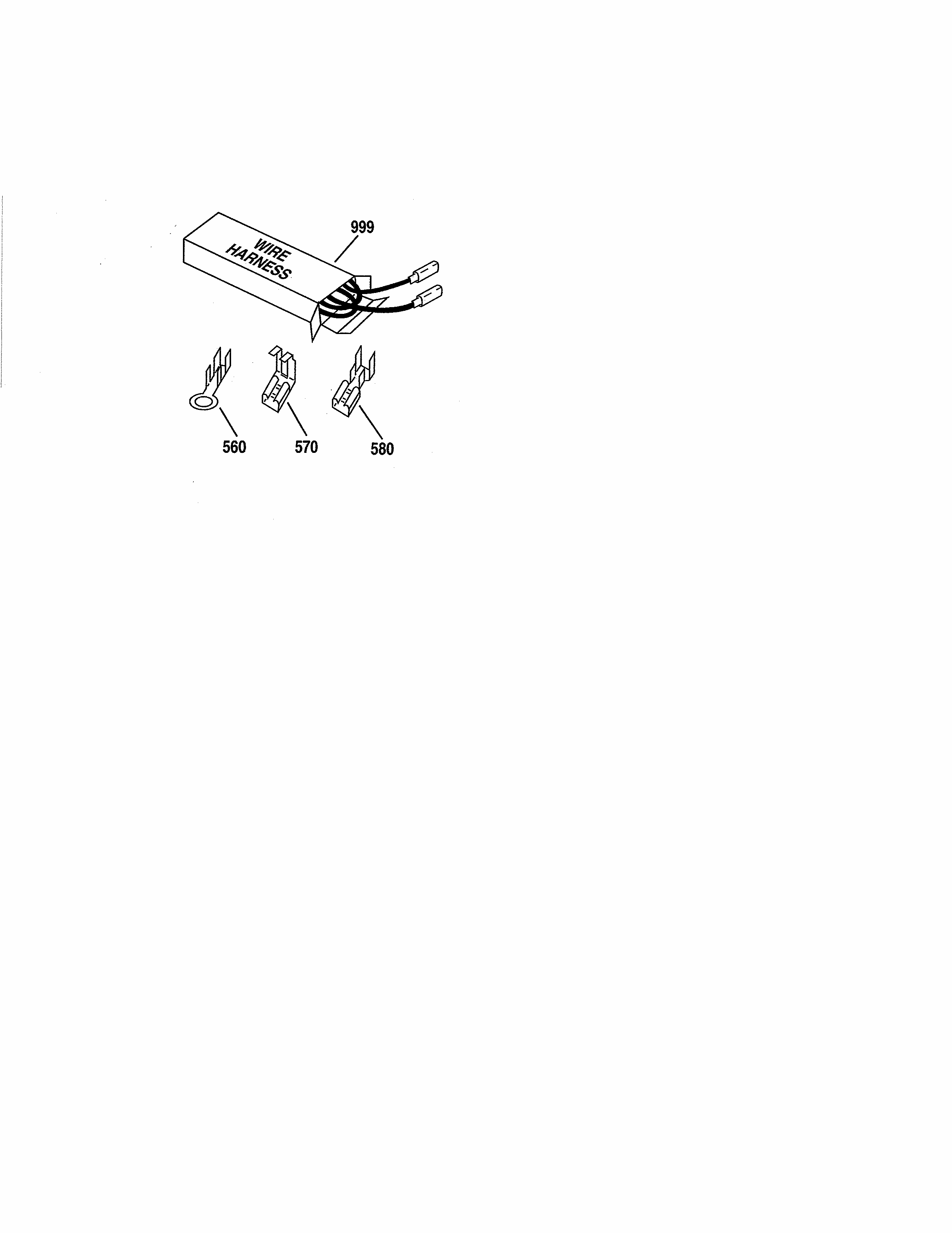 Wire Harness/wiring Components Diagram and Parts List for 91147759200  Kenmore Wall Oven