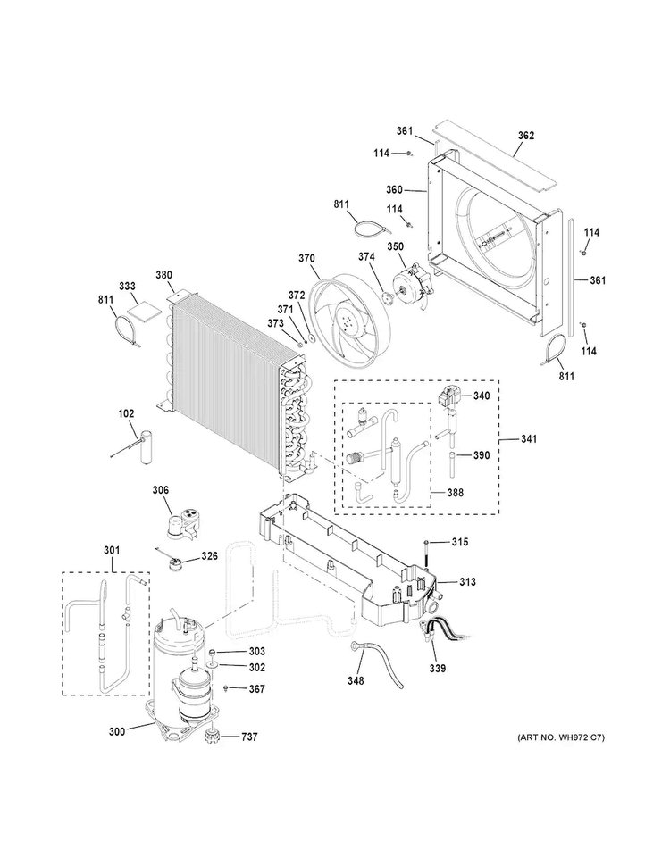 Unit Parts Diagram and Parts List for GEH80DGEKSCA  General Electric Water Heater
