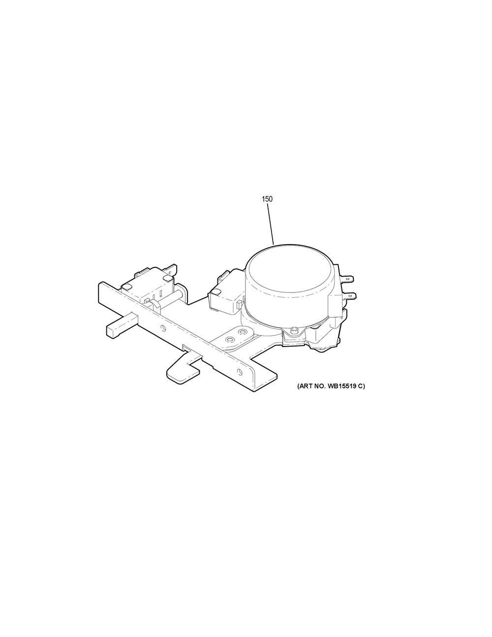 Door Lock Diagram and Parts List for PCHB920SJ5SS  General Electric Range