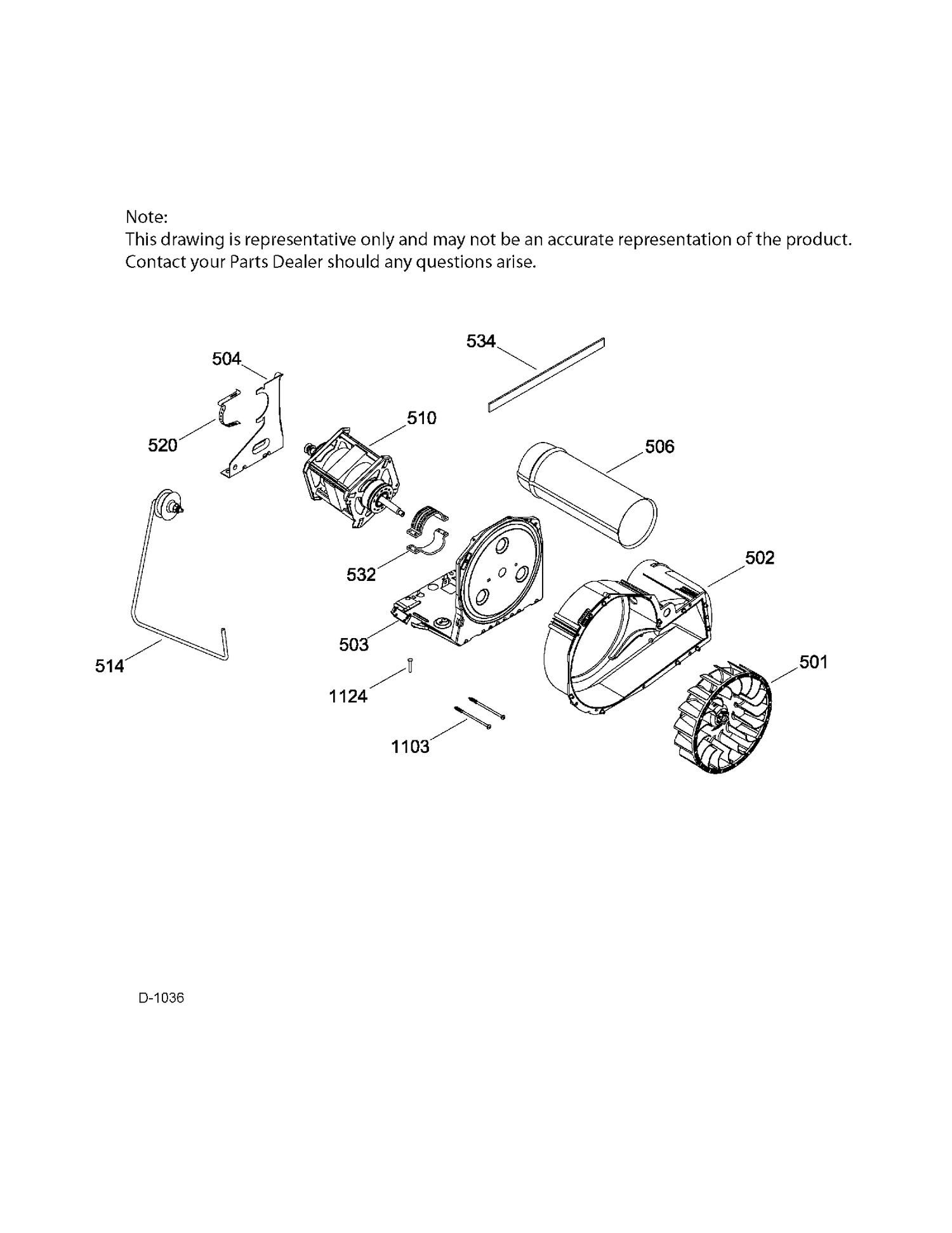 BLOWER & DRIVE ASM Diagram and Parts List for MTMX050EF3WW  General Electric Dryer