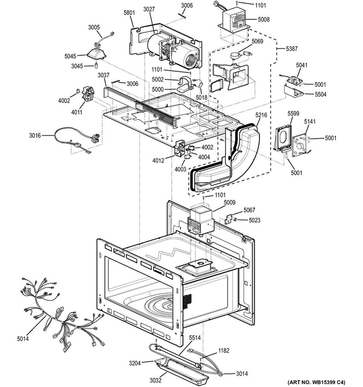 Insulator Parts Diagram and Parts List for PK7800SK1SS  General Electric Microwave Oven Combo