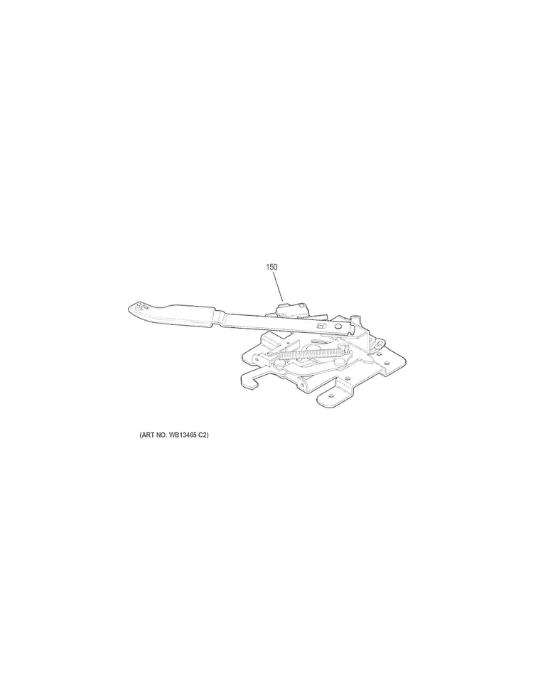 Door Lock Diagram and Parts List for JB250RK1SS  General Electric Range