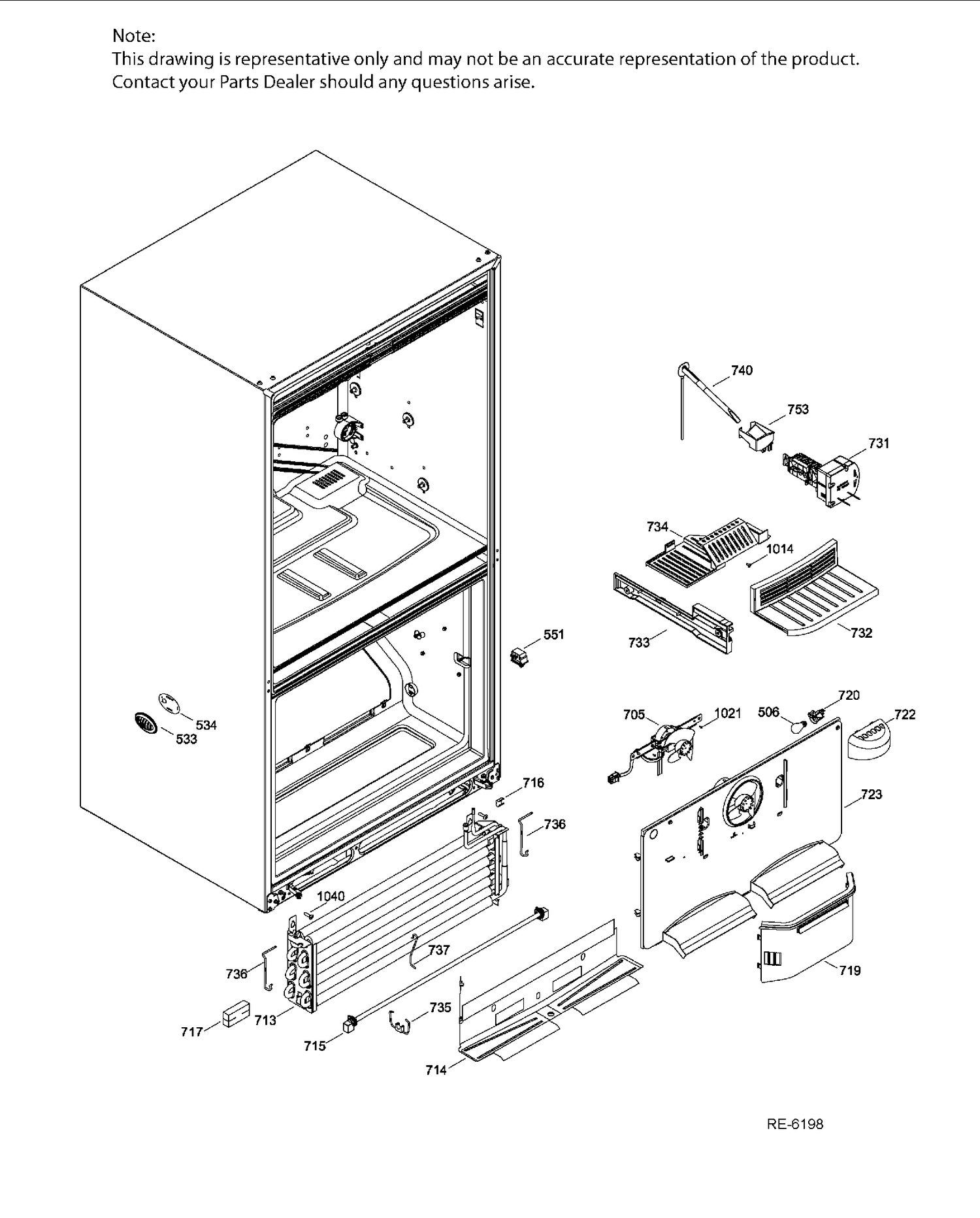 FZ FUNCTIONAL PARTS Diagram and Parts List for PNR20KSEBFES  General Electric Refrigerator