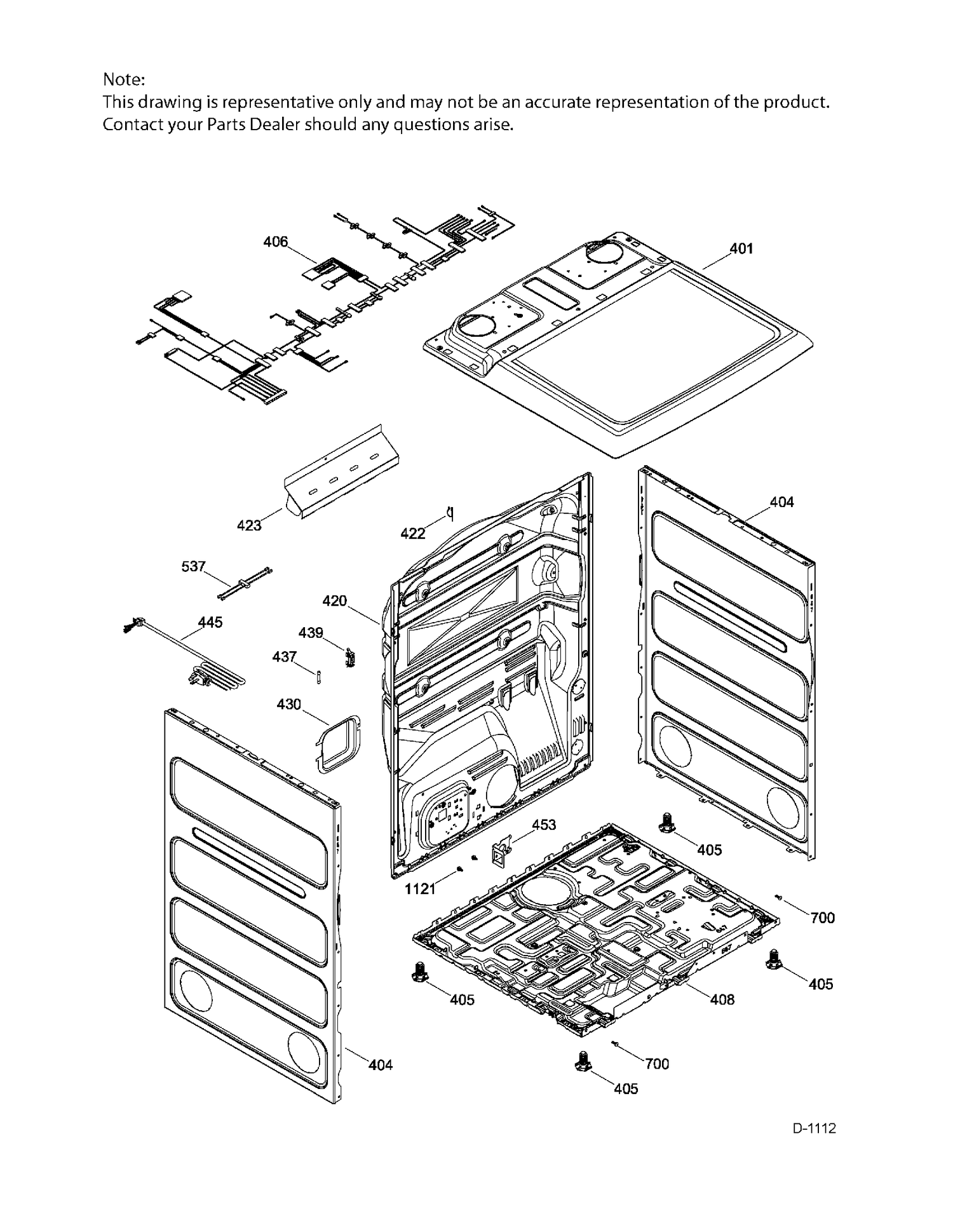 STRUCTURE Diagram and Parts List for GTD42EAAJ0WW  General Electric Dryer