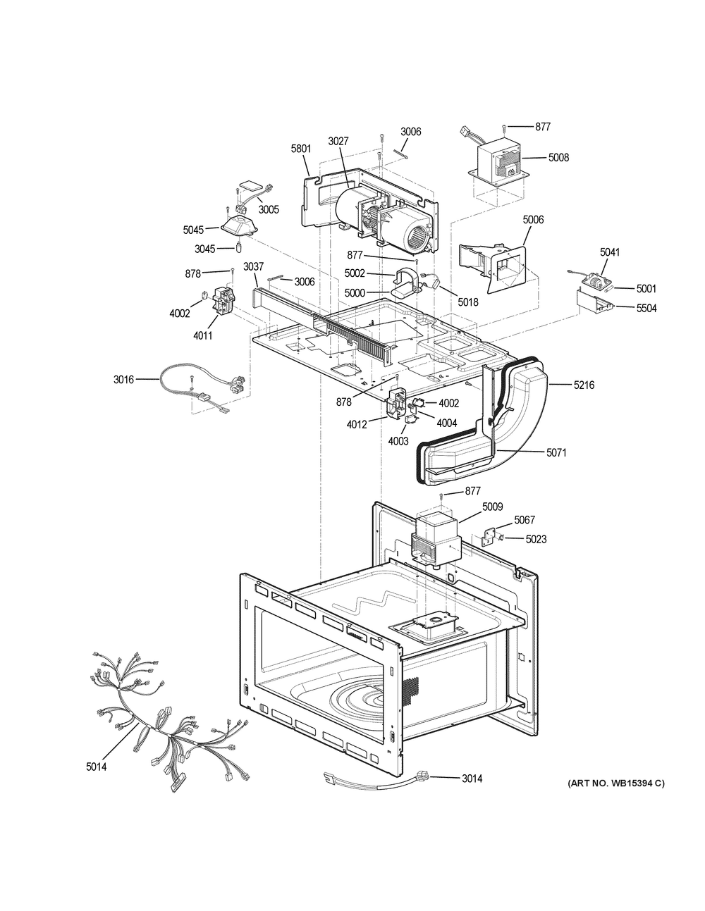 Insulator Parts Diagram and Parts List for JK3800SHASS  General Electric Wall Oven