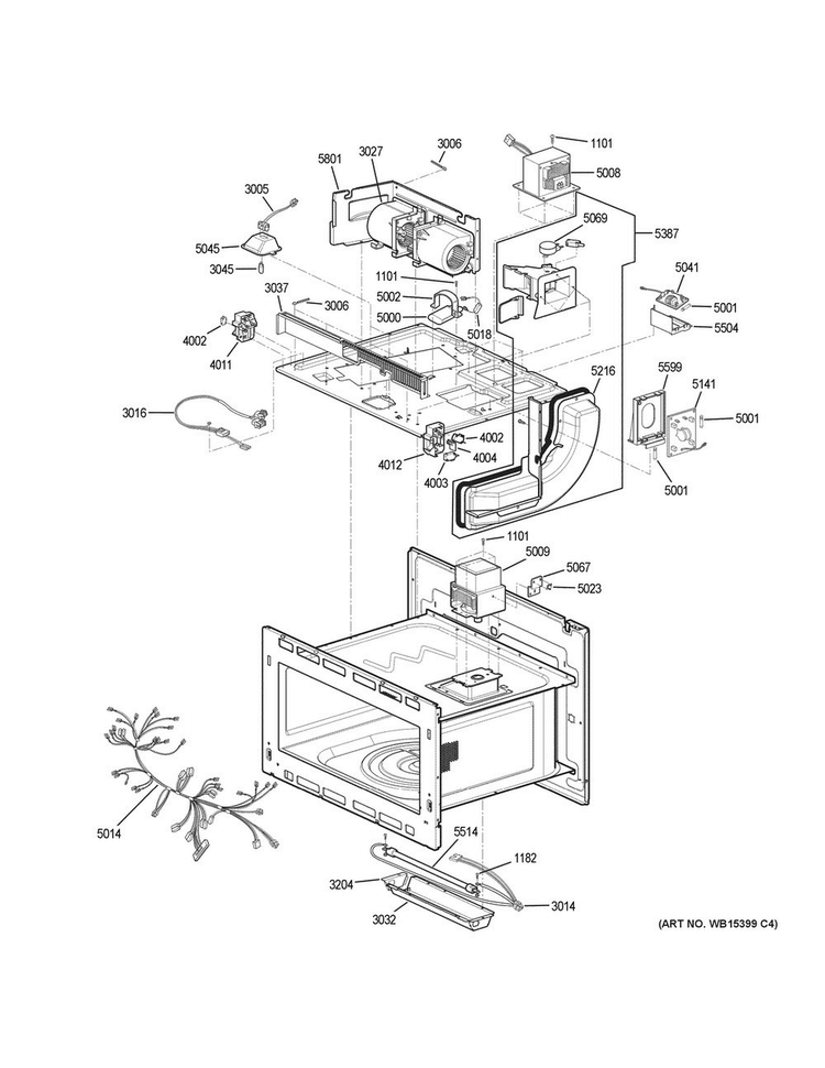 Insulator Parts Diagram and Parts List for PT7800EK5ES  General Electric Microwave Oven Combo