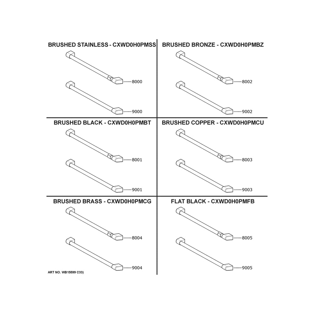 Cafe Customization Diagram and Parts List for CTC912P2N3S1  General Electric Microwave Oven Combo