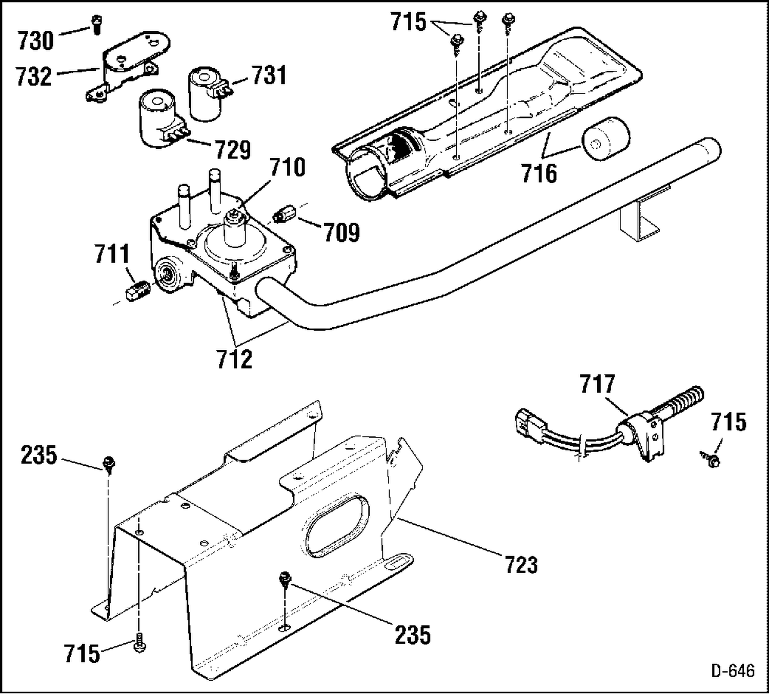 GAS VALVE Diagram and Parts List for GTMX180GD3WW  General Electric Dryer