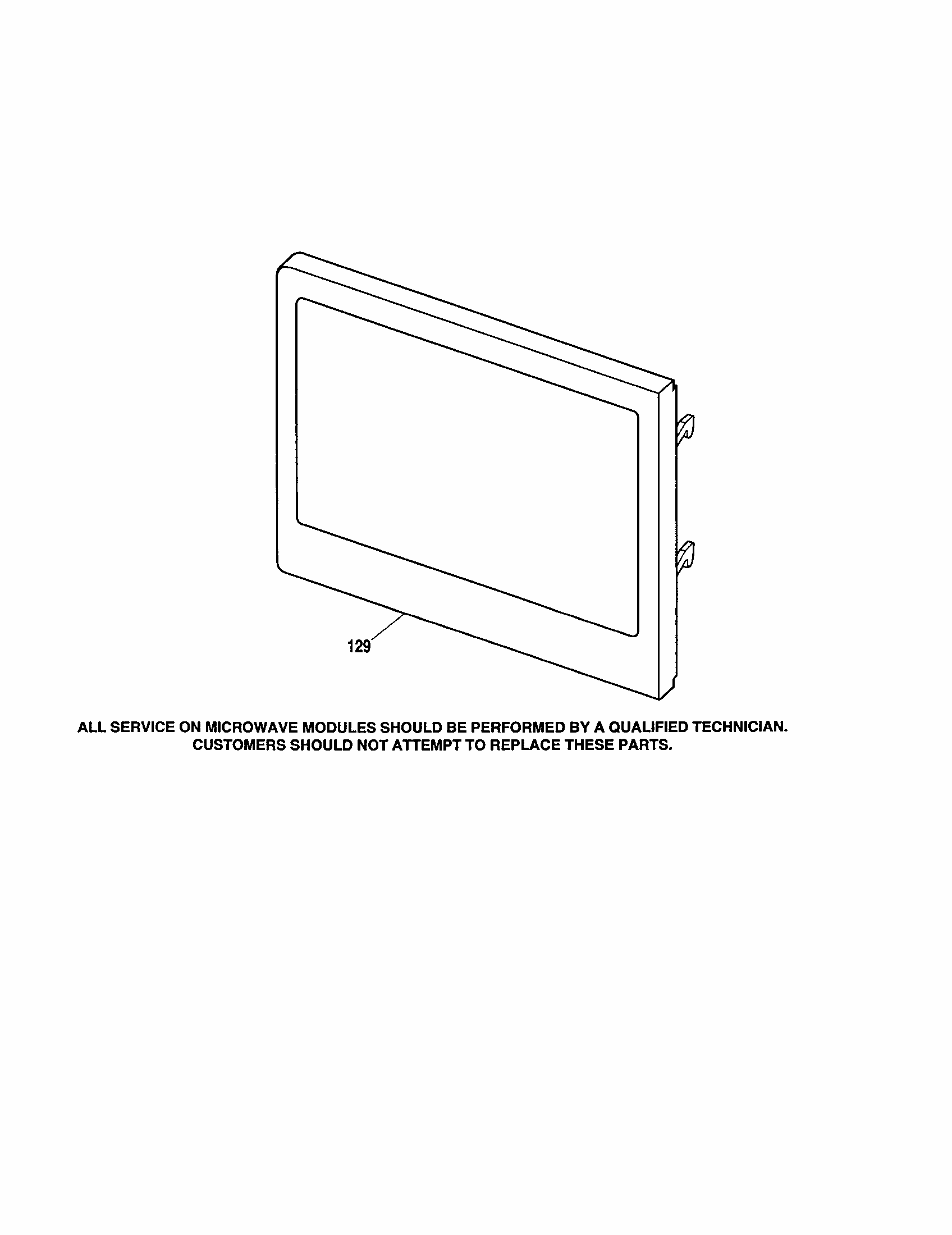 Door Diagram and Parts List for 91147699100  Kenmore Microwave