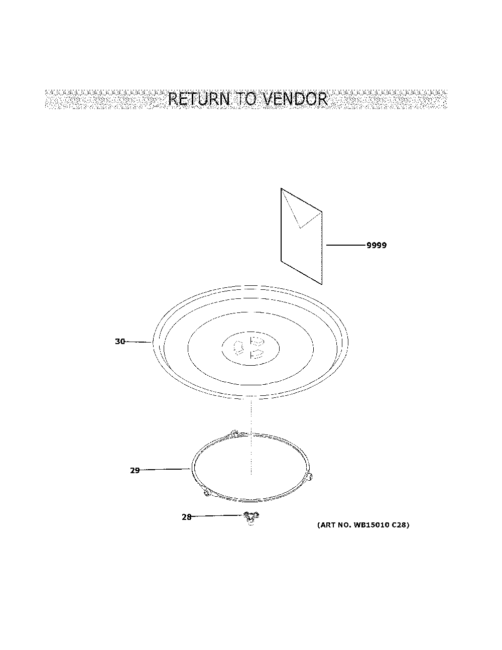 Microwave Diagram and Parts List for PES7227BL4TS  General Electric Microwave