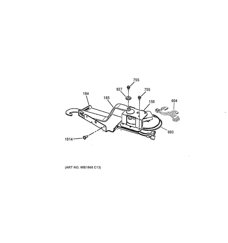 Door Lock Diagram and Parts List for JM250DF1BB  General Electric Range
