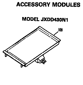 Accessory Modules Diagram and Parts List for JP678B9N1  General Electric Cooktop