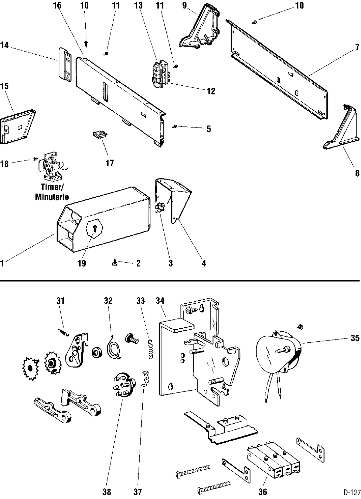 COIN METER CASE & TIMER Diagram and Parts List for PCCB330ET0WC  General Electric Dryer