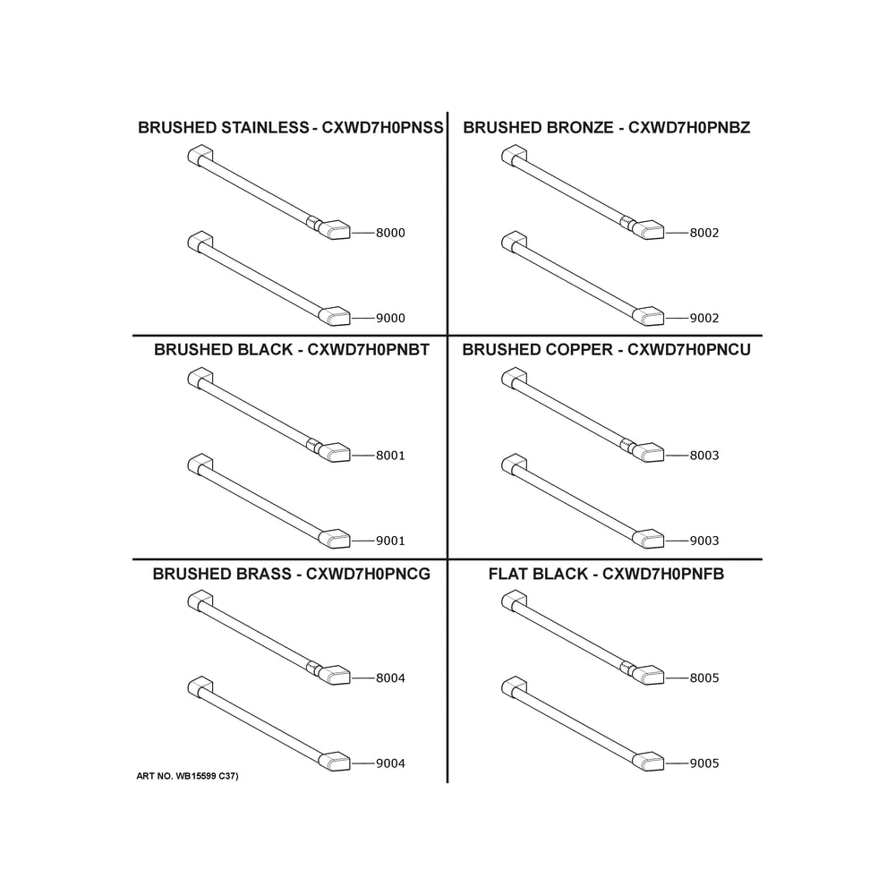 Cafe Customization Diagram and Parts List for CKD70DP2N5S1  General Electric Wall Oven