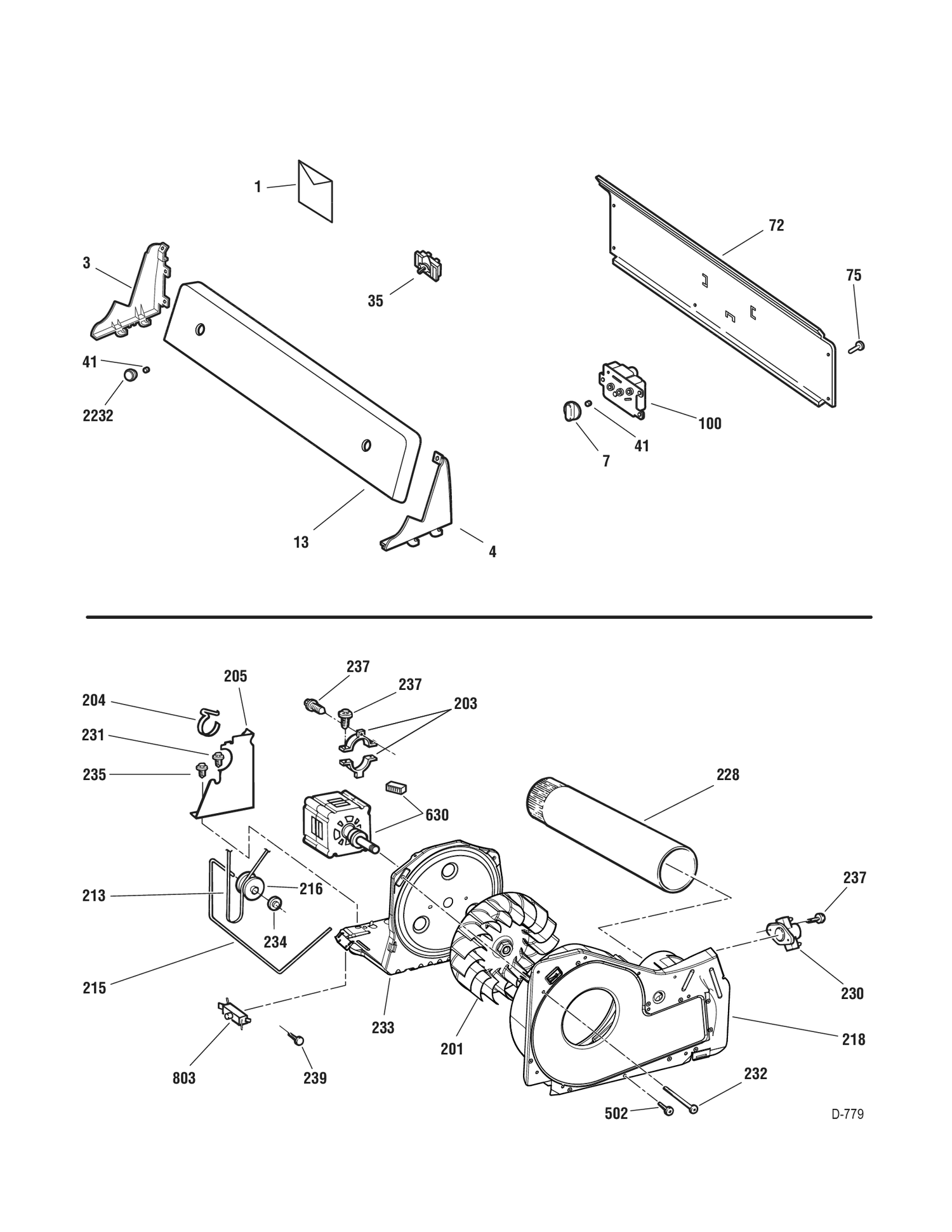CONTROLS-DRIVE Diagram and Parts List for GCMX100GM2WW  General Electric Dryer