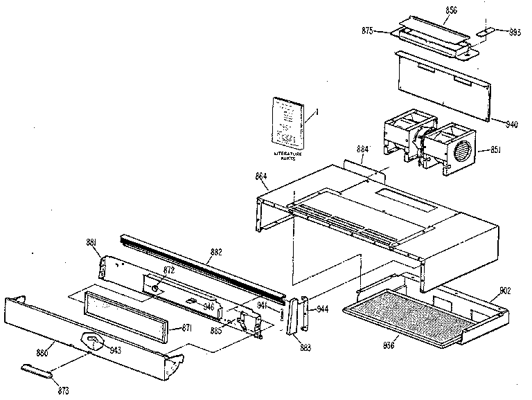 Hood Diagram and Parts List for 3639878911KS  Kenmore Range