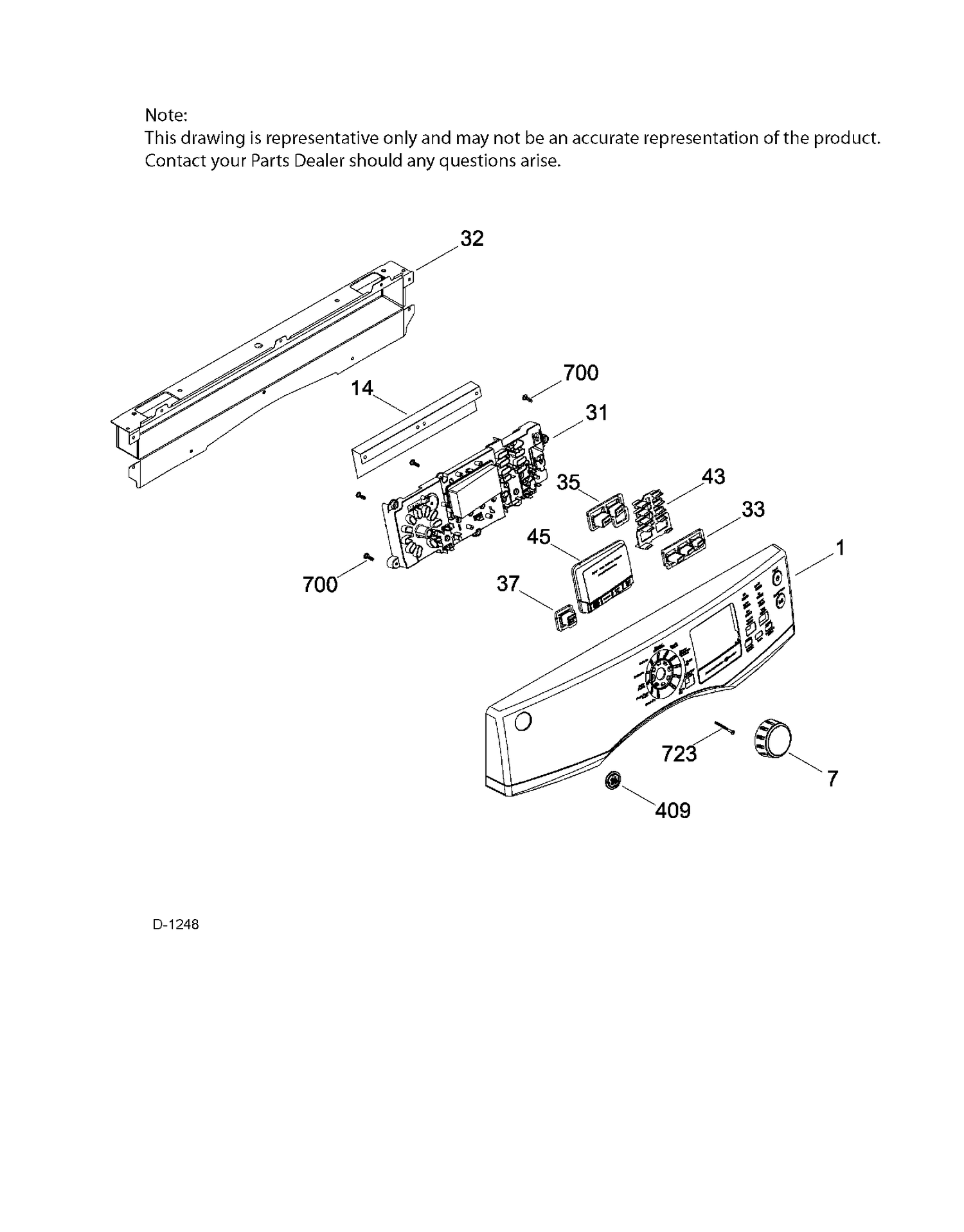 CONTROL SYSTEMS Diagram and Parts List for GFD45GSMK0WW  General Electric Dryer