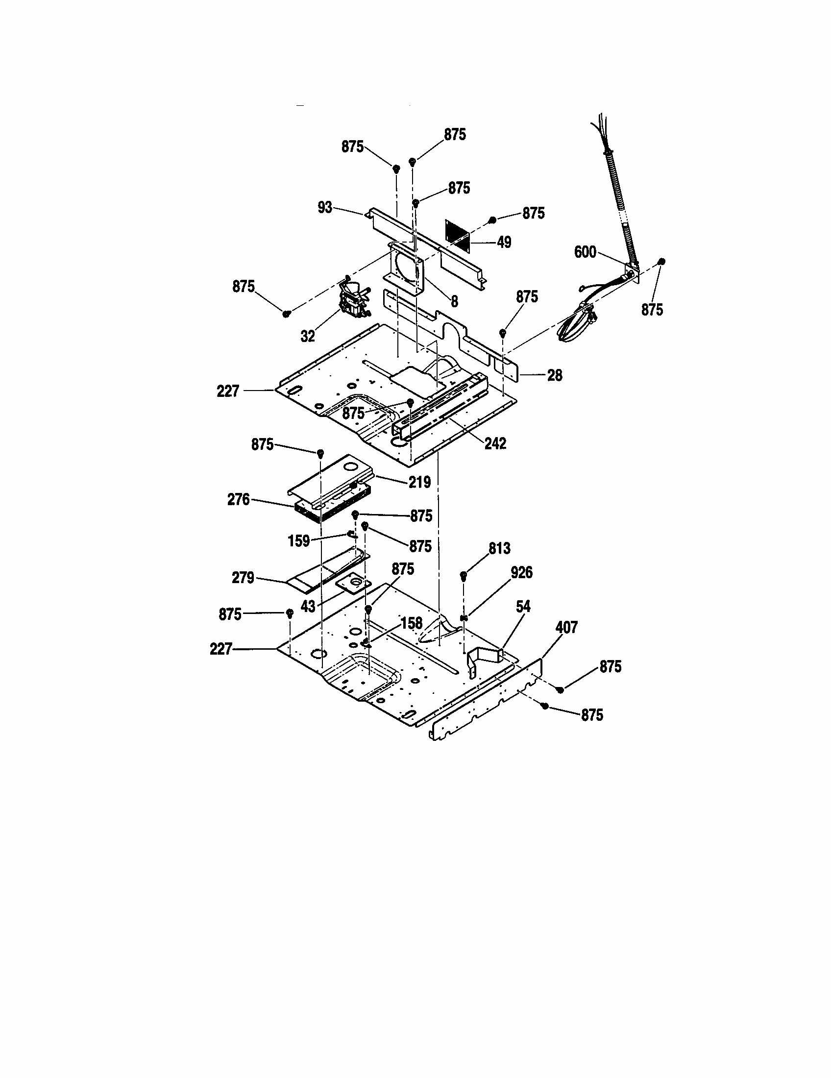 Microwave Pedestal Diagram and Parts List for 91147699100  Kenmore Microwave
