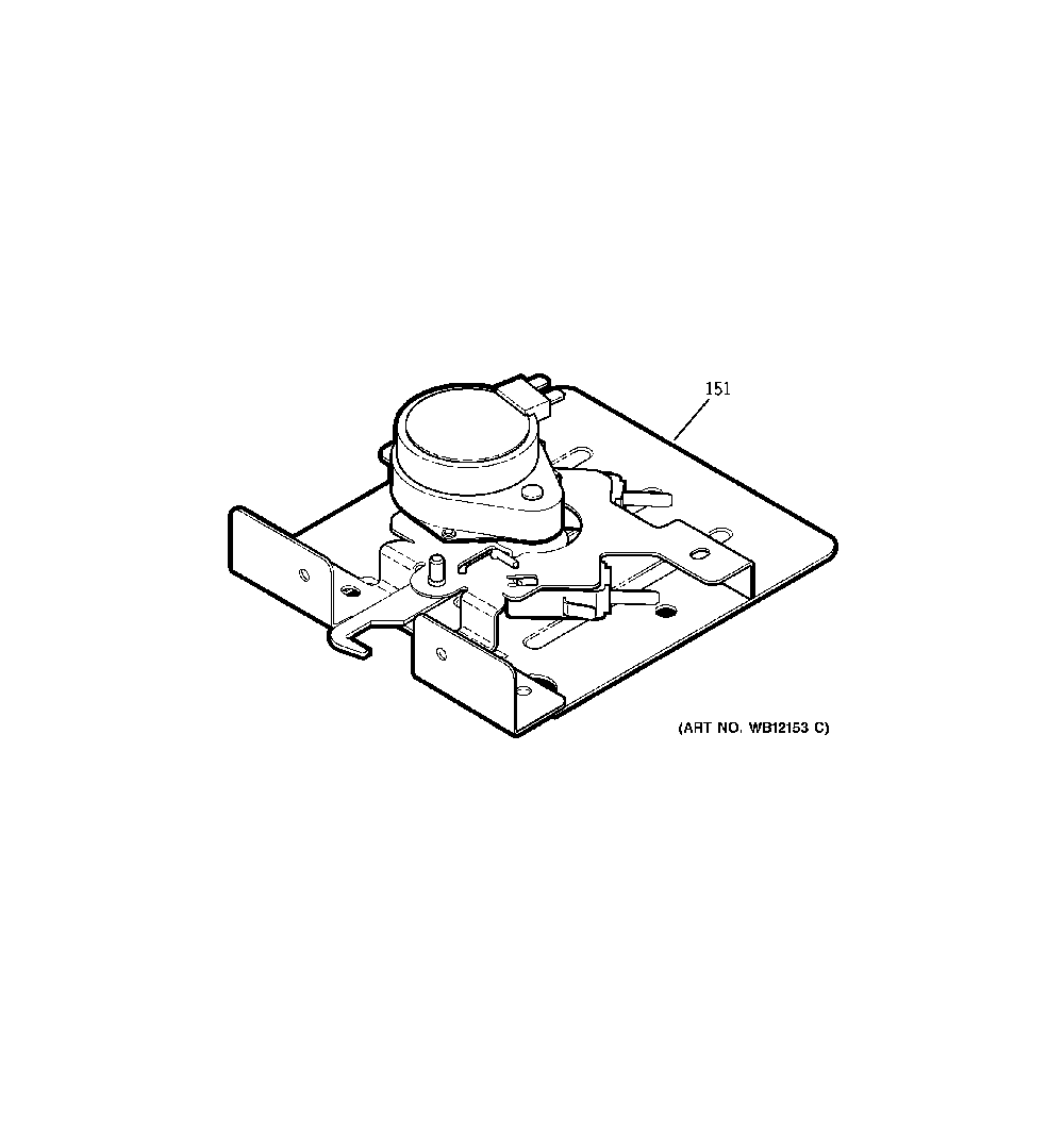 Door lock Diagram and Parts List for 15891  General Electric Range