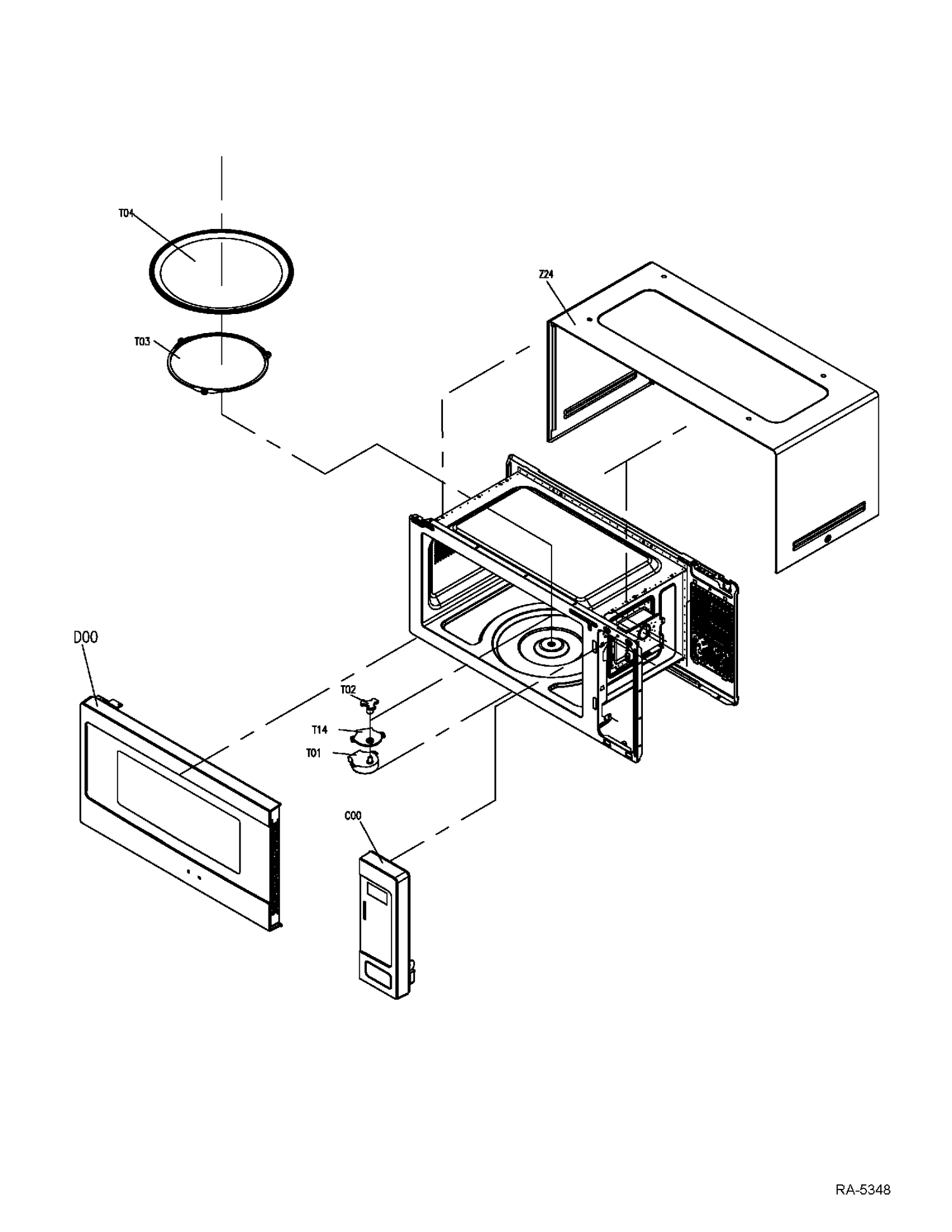 MICROWAVE Diagram and Parts List for CEM11SFC01  General Electric Microwave