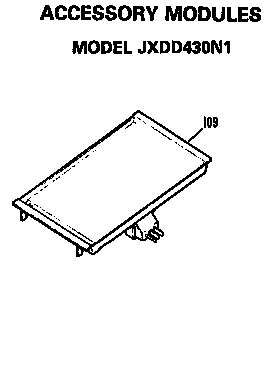 Accessory Modules Diagram and Parts List for JP370B9N1  General Electric Cooktop