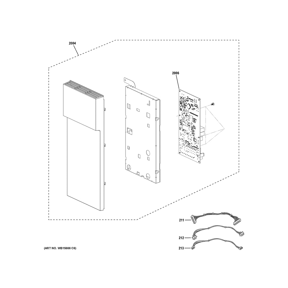 Control Parts Diagram and Parts List for PVM9005RY1SS  General Electric Range Hood