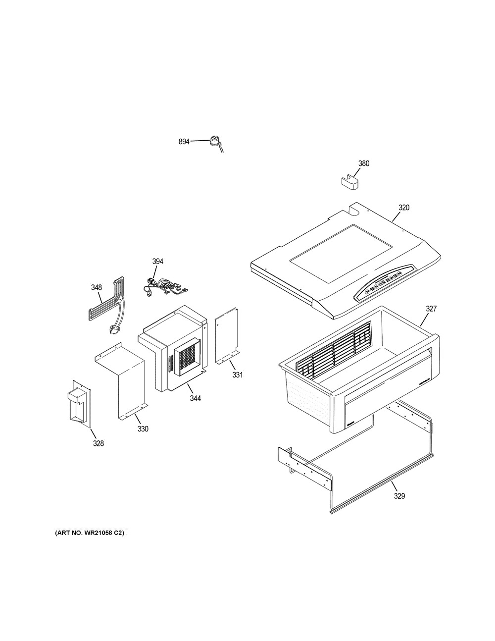 Quick Chill Diagram and Parts List for ZISB420DNKII  General Electric Refrigerator