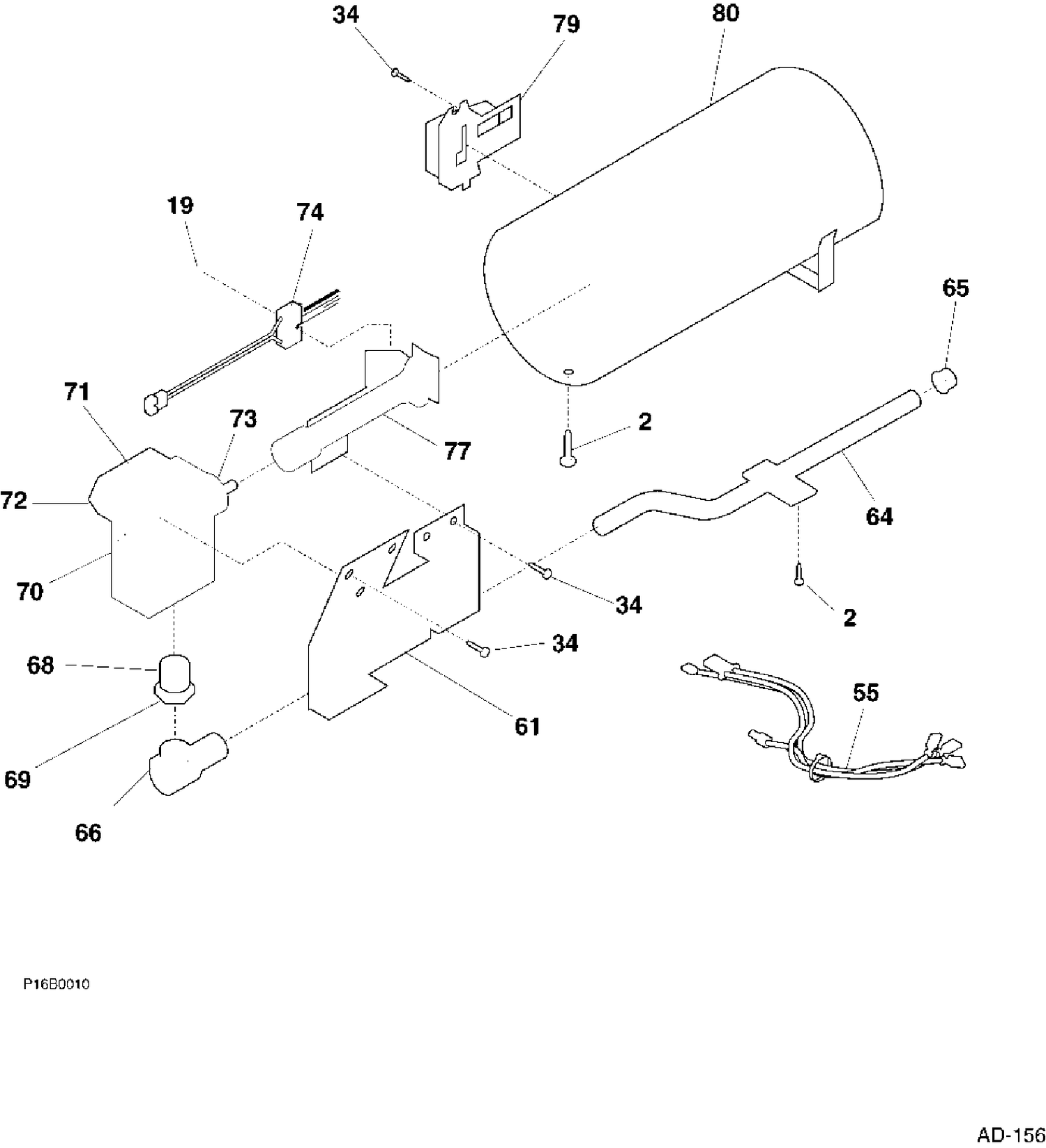 BURNER Diagram and Parts List for PSXH43GV0WW  General Electric Dryer