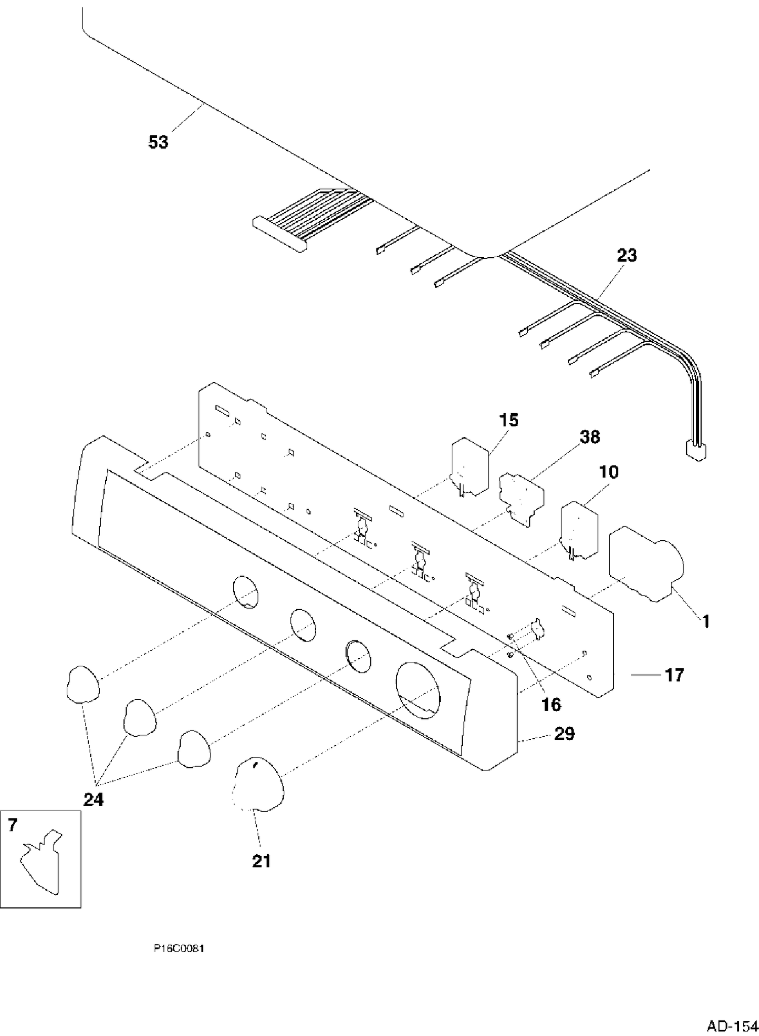 CONTROLS / TOP PANEL Diagram and Parts List for PSXH43GV0WW  General Electric Dryer