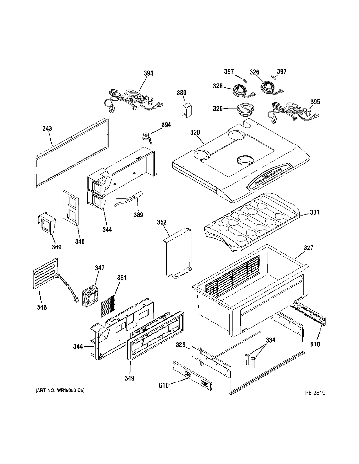 QUICK CHILL Diagram and Parts List for ZIS420NRK  General Electric Refrigerator