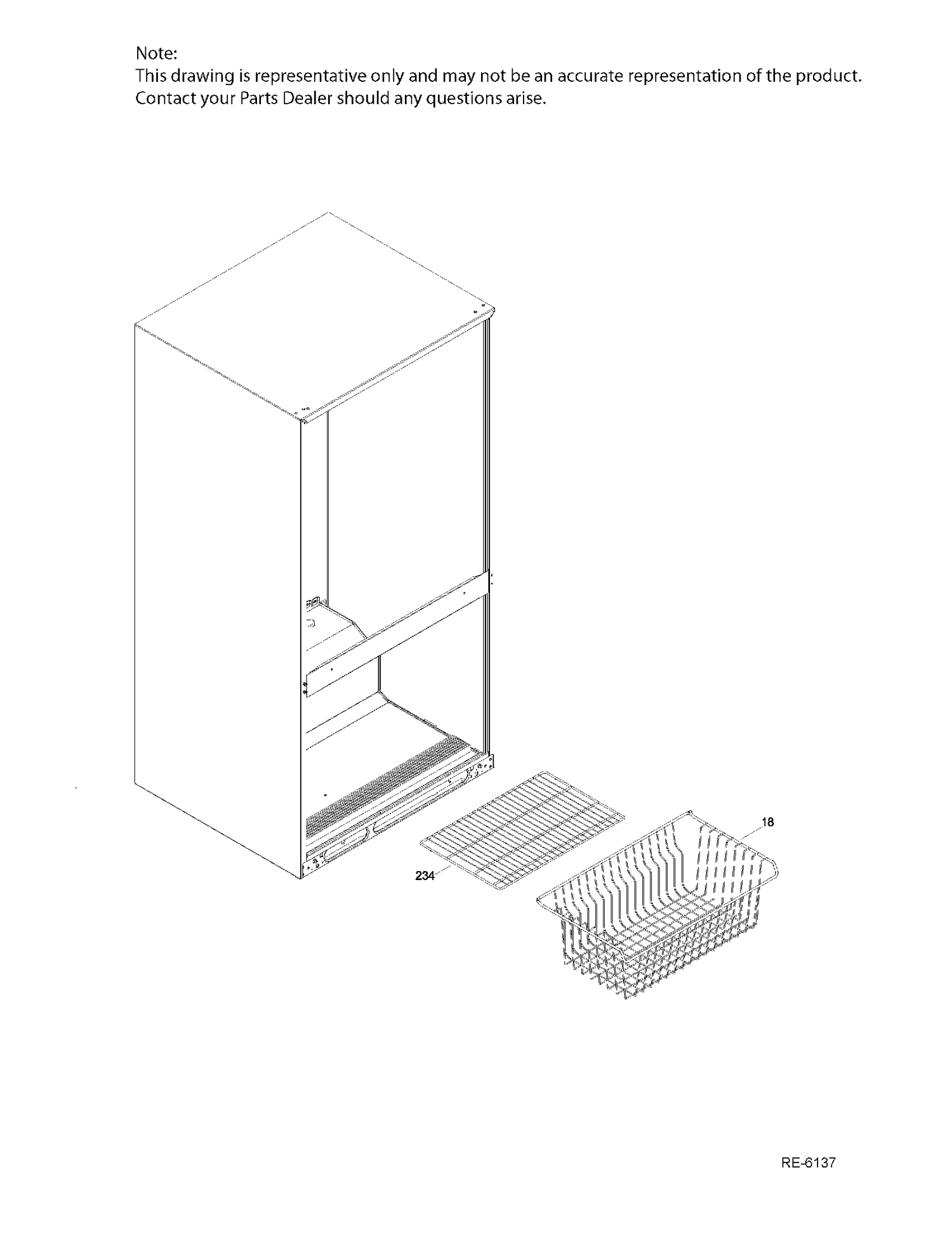 FZ BASKET Diagram and Parts List for GBR20DSEBRBS  General Electric Refrigerator