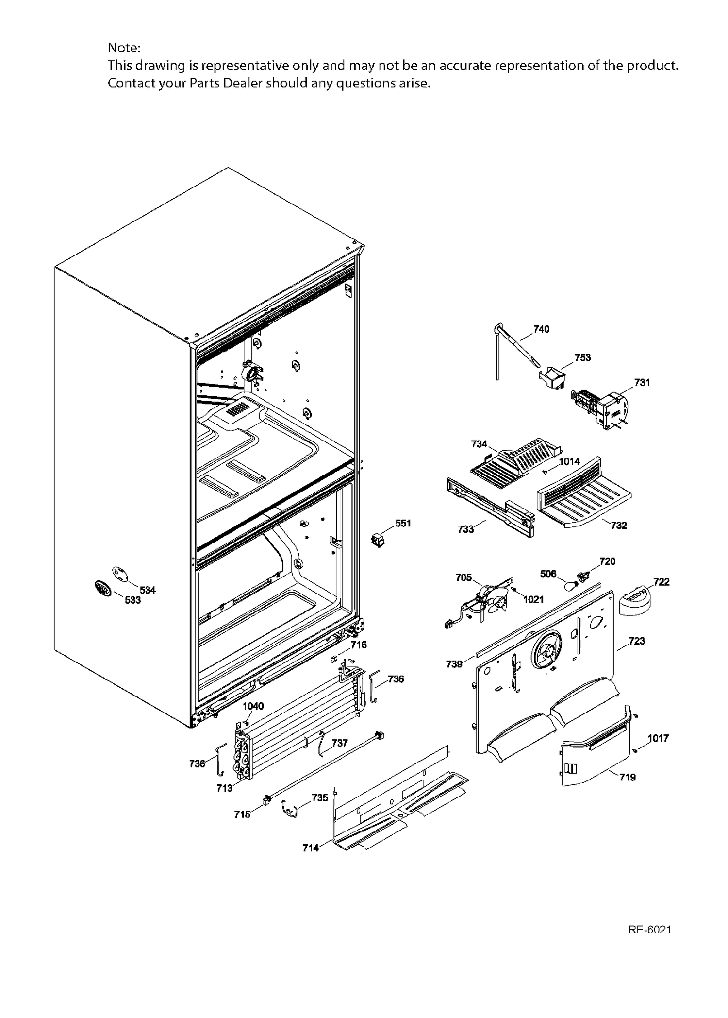 FZ FUNCTIONAL PARTS Diagram and Parts List for PNQ22LMHBFES  General Electric Refrigerator