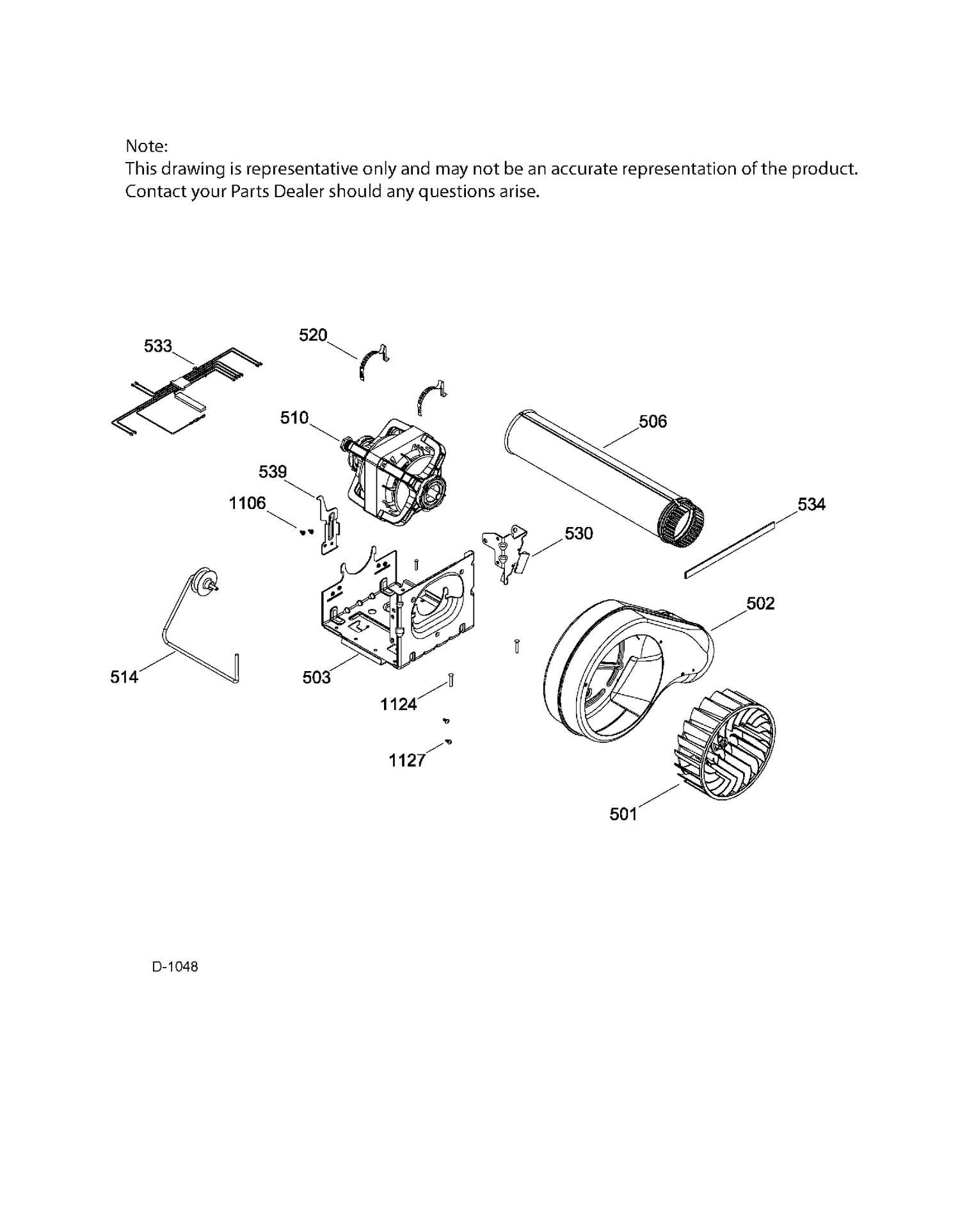 BLOWER & DRIVE ASM Diagram and Parts List for GTD81GSMJ0WS  General Electric Dryer