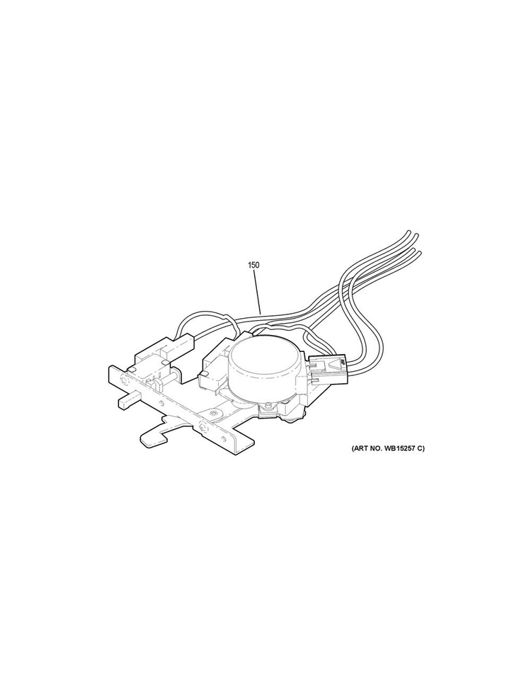 Door Lock Diagram and Parts List for PB911TJ4WW  General Electric Range