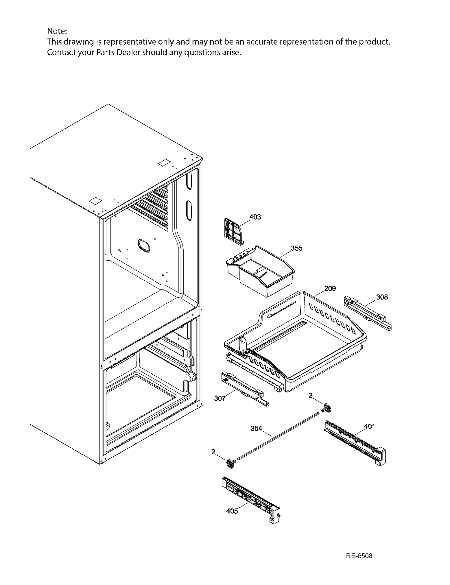 FZ SECTIONS BASKETS Diagram and Parts List for PNE21KGKAKWW  General Electric Refrigerator