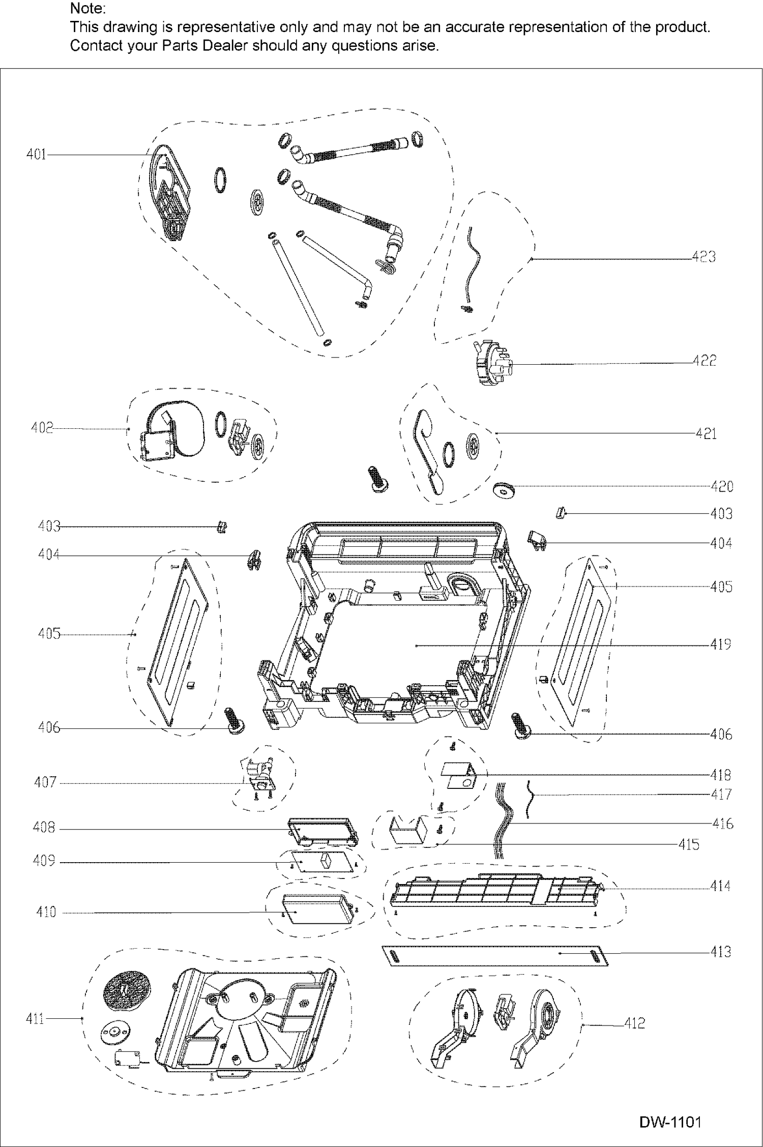BODY PARTS 2 Diagram and Parts List for PDT660SSF1SS  General Electric Dishwasher