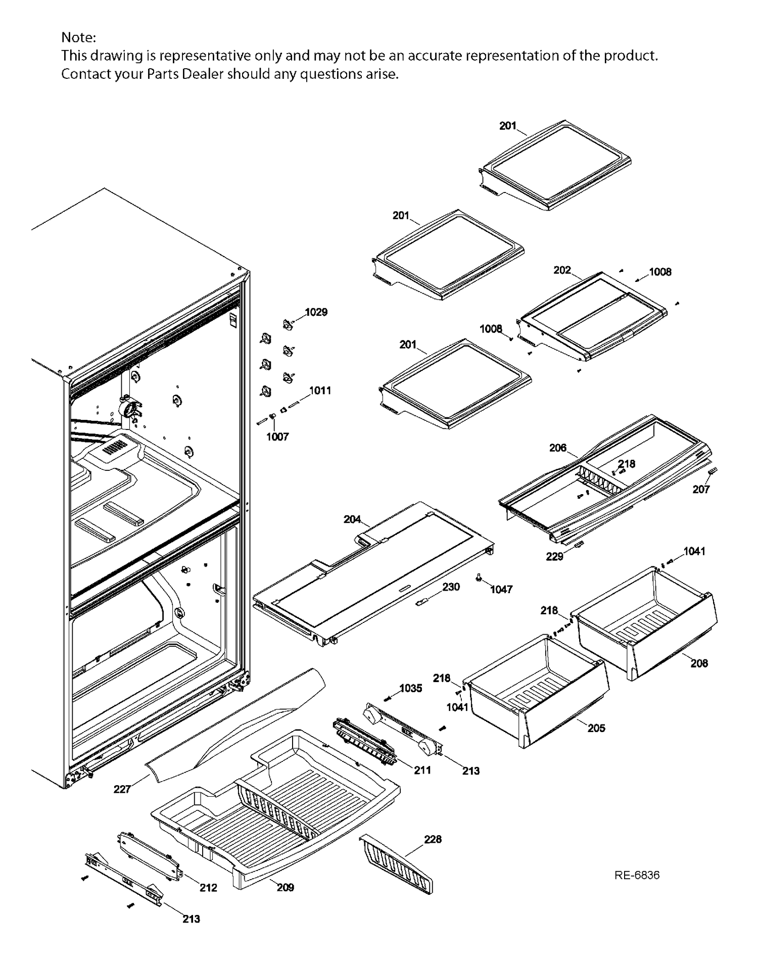 FF SHELVES FF Diagram and Parts List for CFCP1RKBESS  General Electric Refrigerator