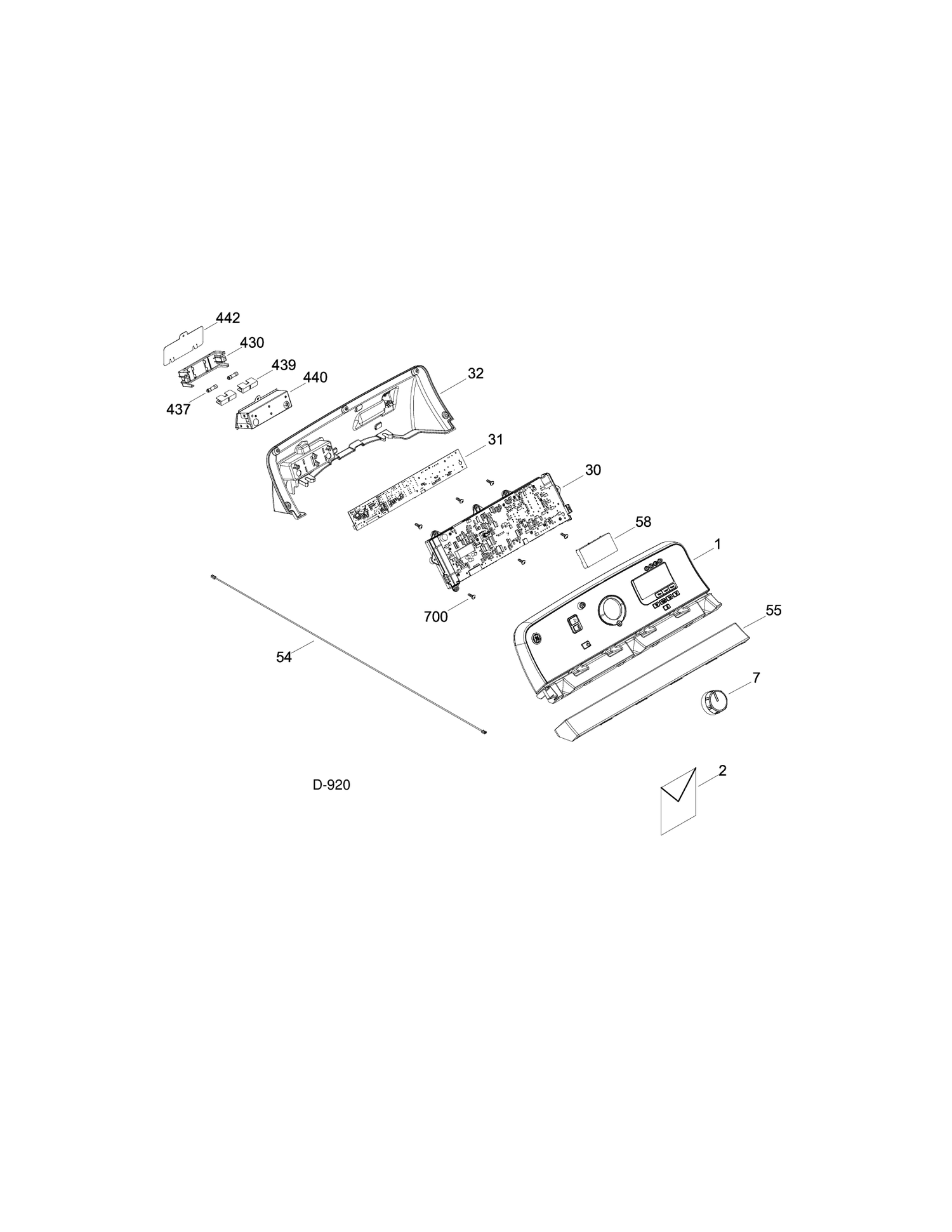 CONTROL SYSTEM Diagram and Parts List for GTMS855ED0MC  General Electric Dryer