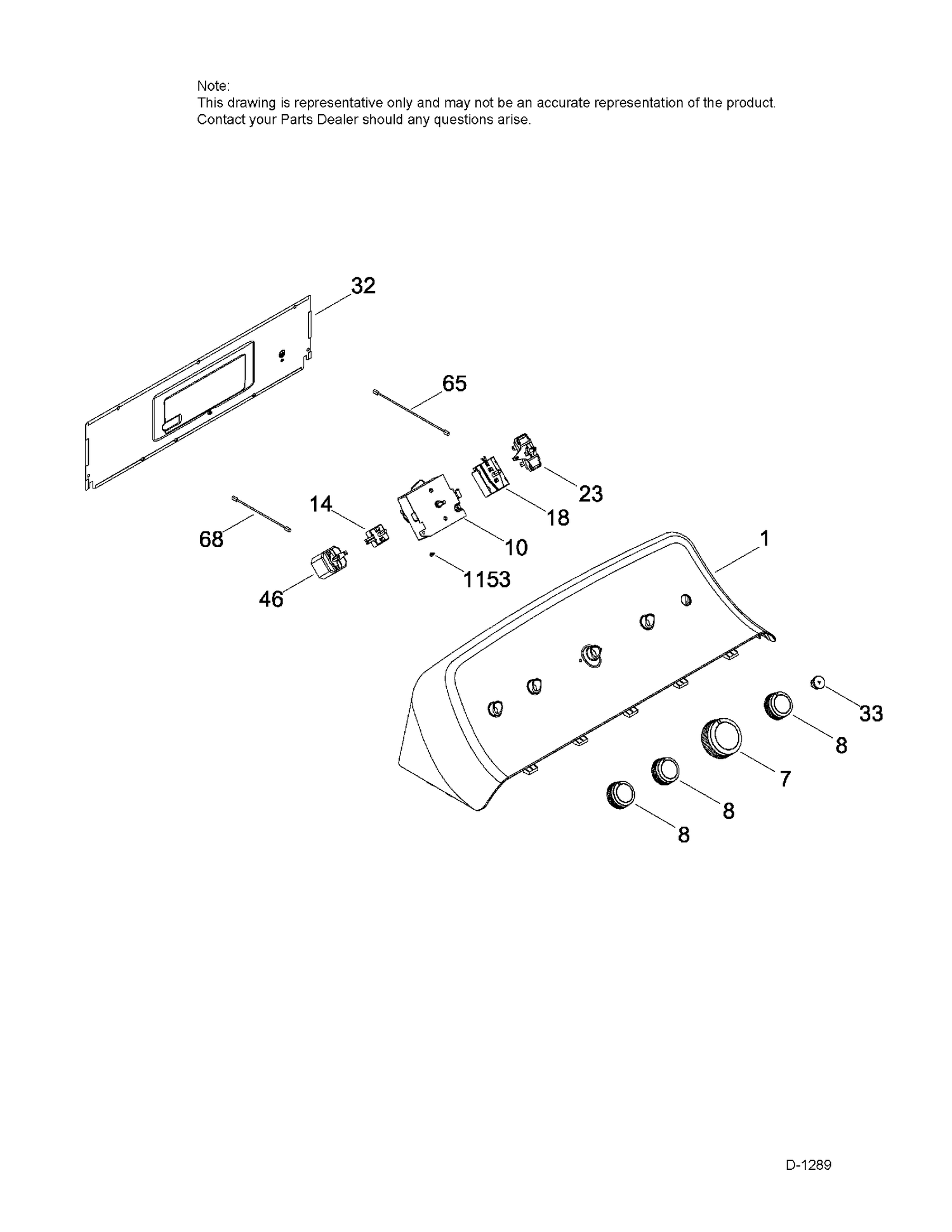 CONTROL SYSTEM Diagram and Parts List for GTD42EBAK0WS  General Electric Dryer