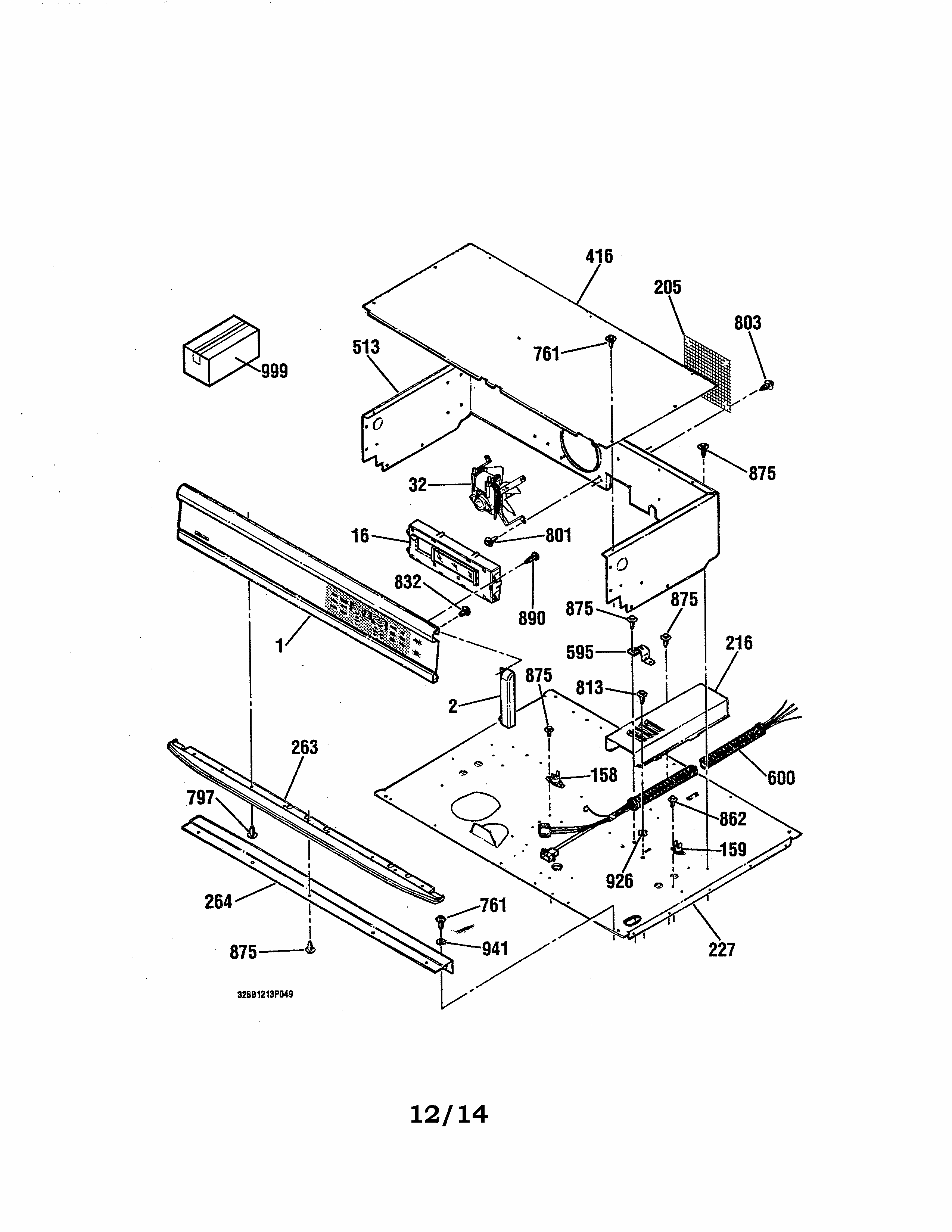 Control Diagram and Parts List for 91141775790  Kenmore Wall Oven