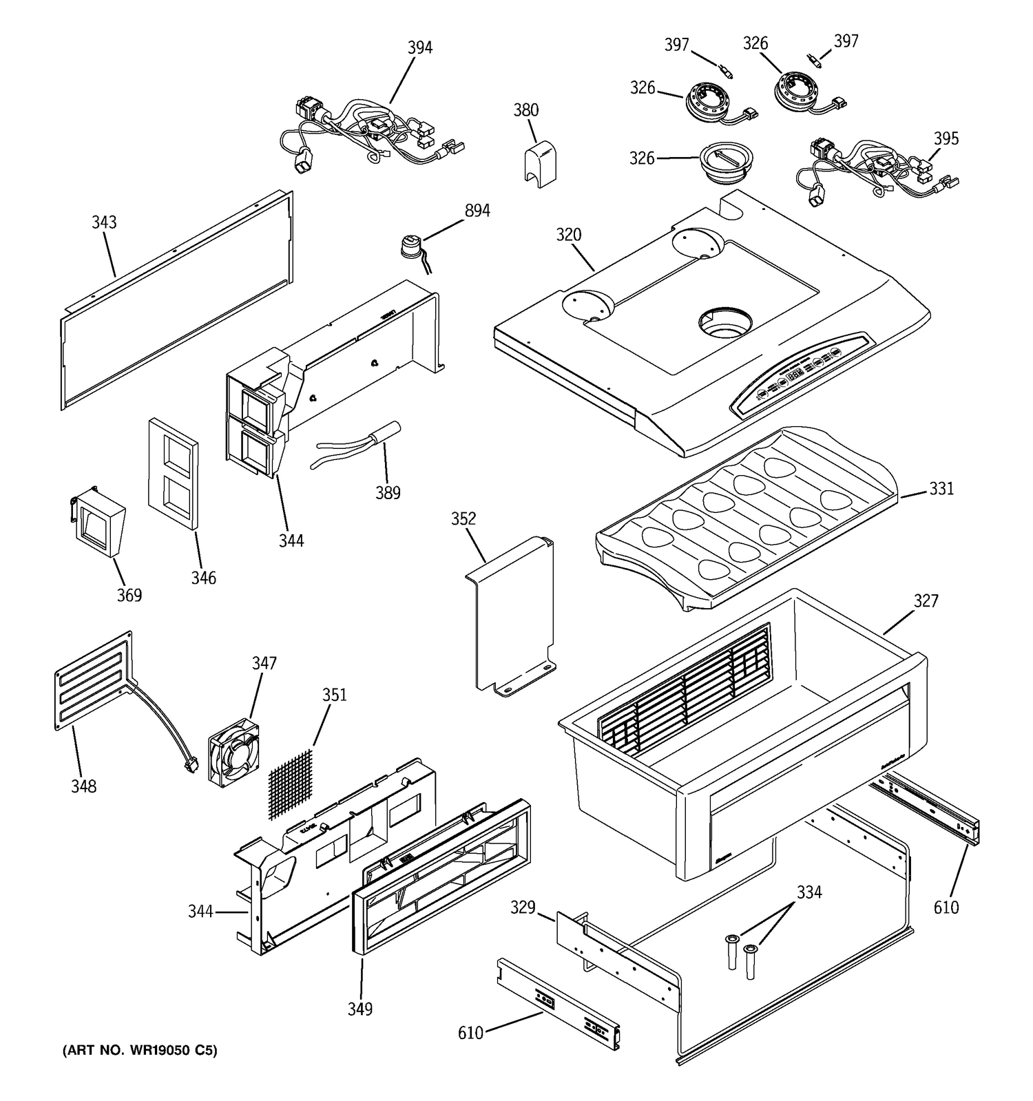 QUICK CHILL Diagram and Parts List for ZISS480DRKSS  General Electric Refrigerator