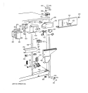 FRESH FOOD SECTION Diagram and Parts List for TFG24PAXCWW  General Electric Refrigerator